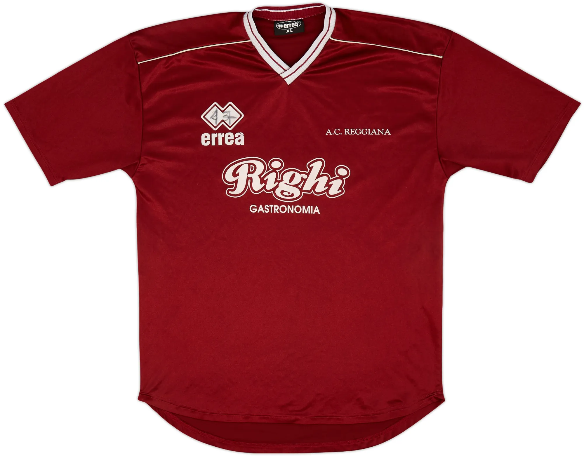Errea A.C. Reggiana Mens SS Home Shirt 1998/99