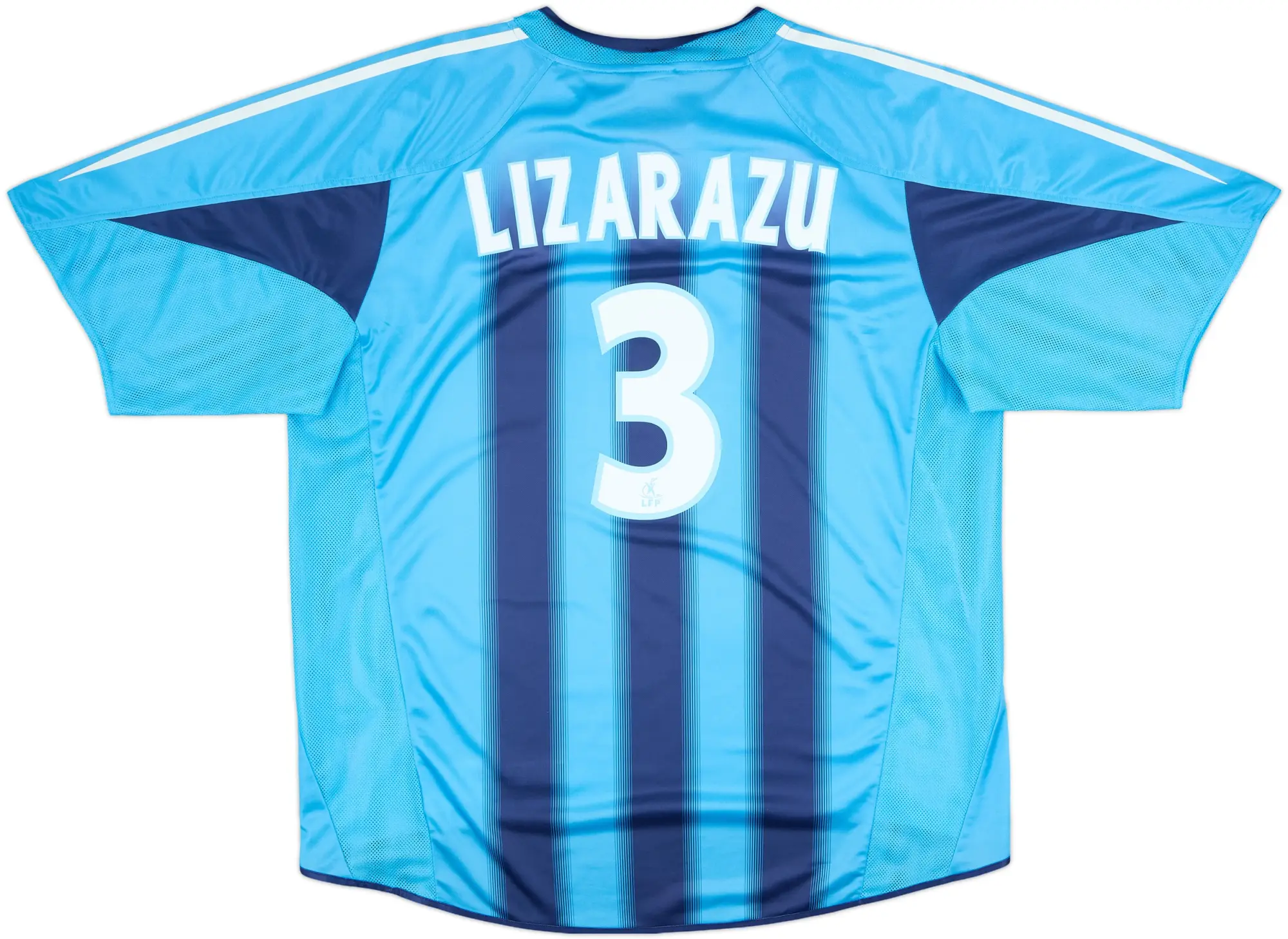 2004-05 Olympique Marseille Away Shirt Lizarazu #3 - 8/10 - (XXL)