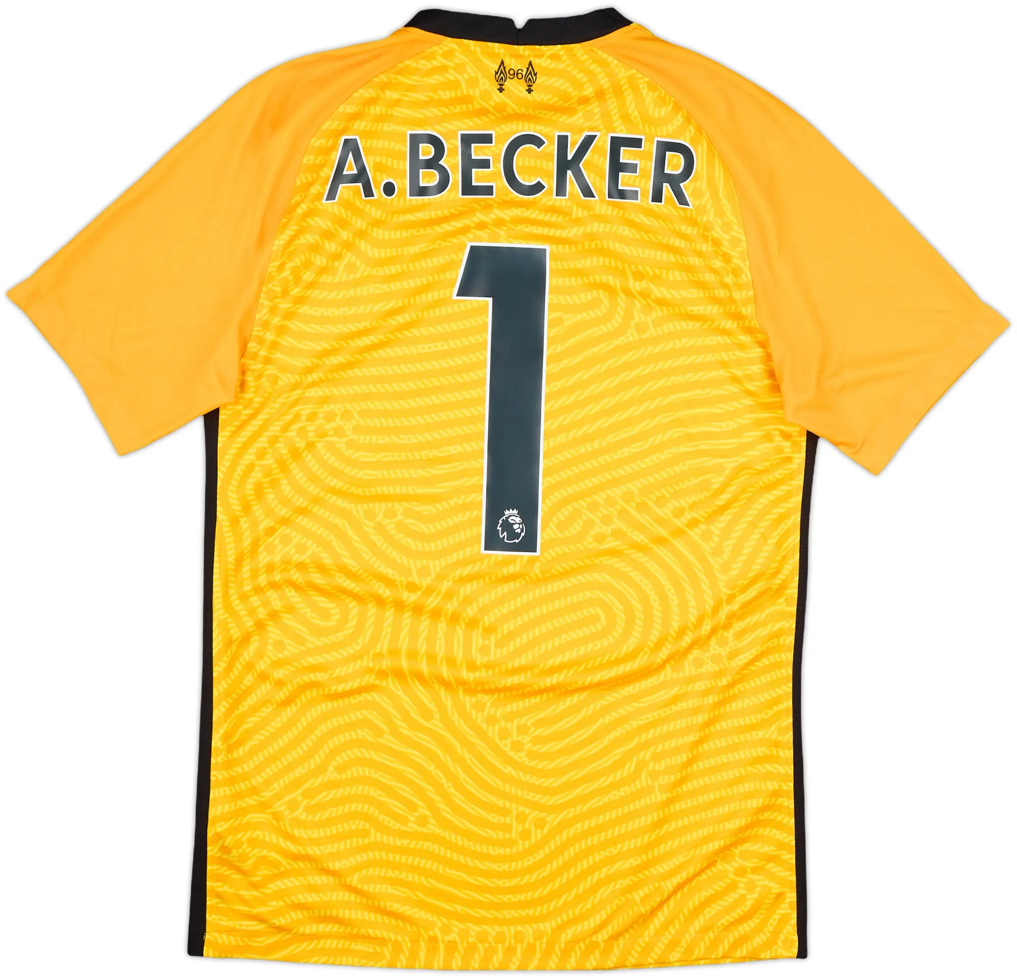 2020-21 Liverpool GK S/S Shirt A.Becker #1 - 10/10 - (S)