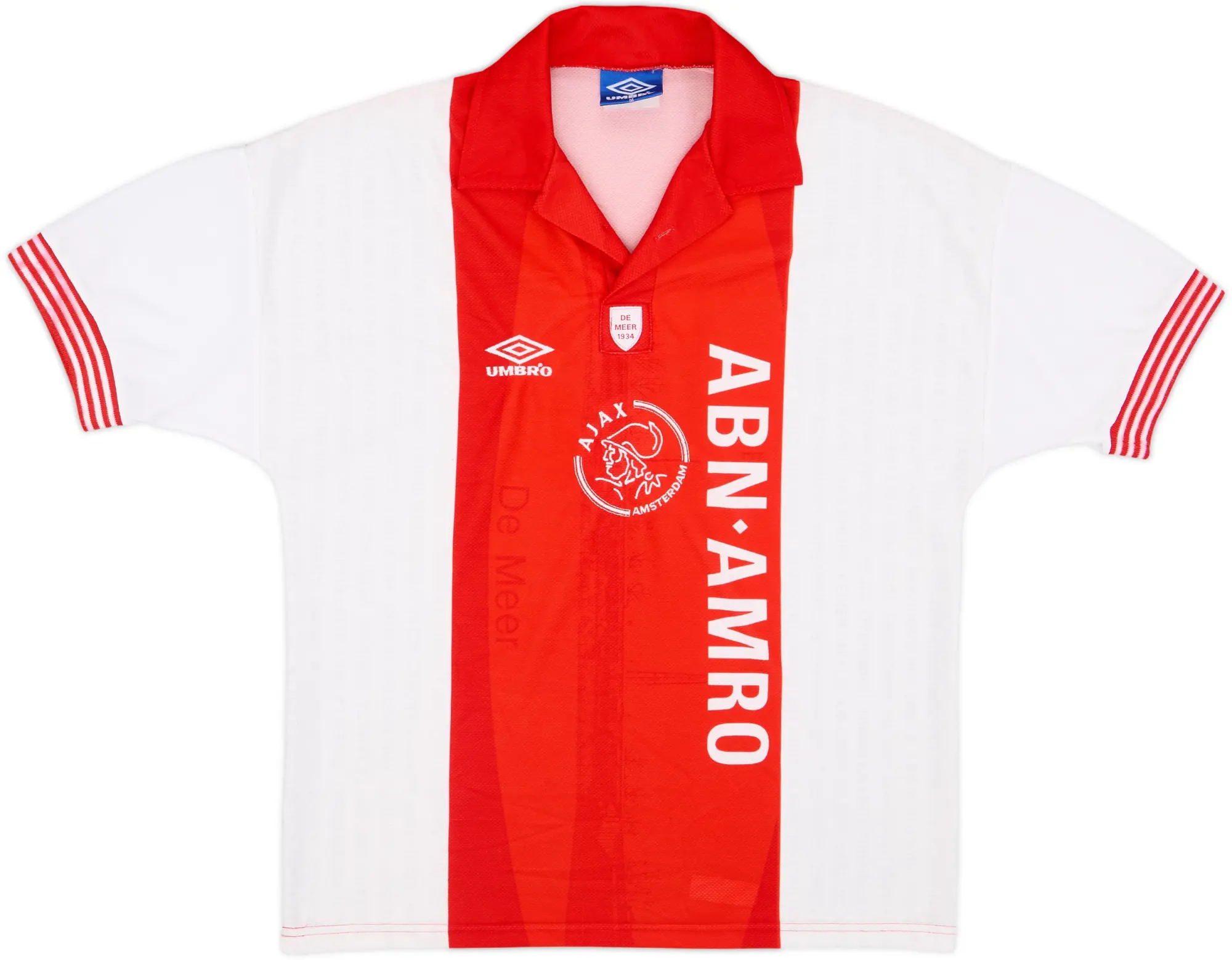 1995-96 Ajax 'De Meer' Home Shirt - 9/10 - (M)