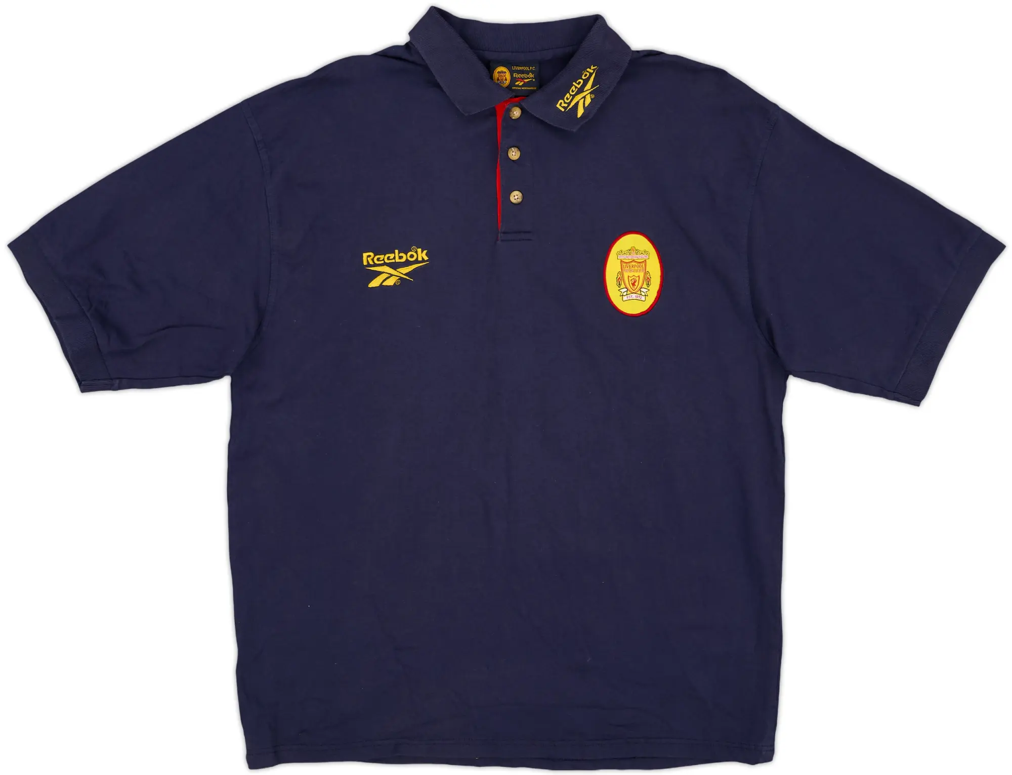 1998-99 Liverpool Reebok Polo Shirt - 8/10 - (L)