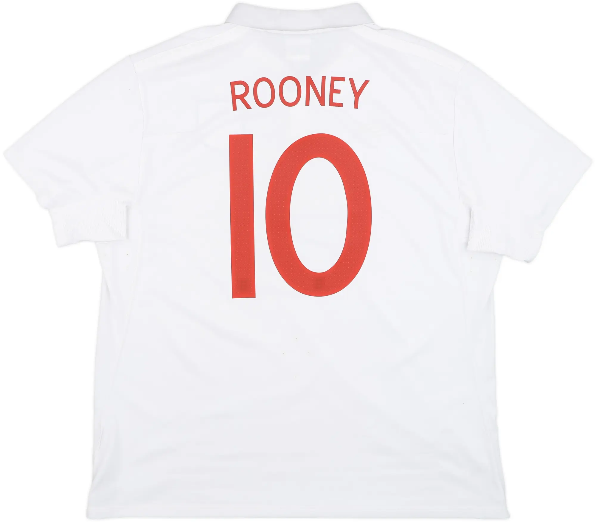 2009-10 England 'South Africa' Home Shirt Rooney #10 - 8/10 - (XL)