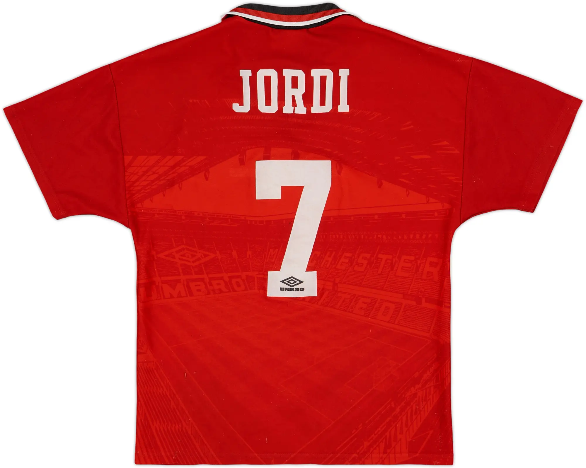 1994-96 Manchester United Home Shirt Jordi #7 - 4/10 - (Y)