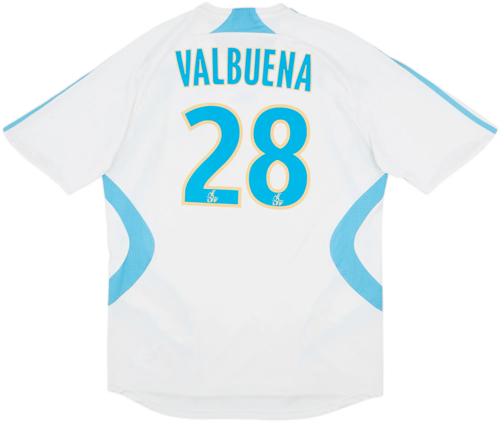 2007-08 Olympique Marseille Home Shirt Valbuena #28 - 6/10 - (L)