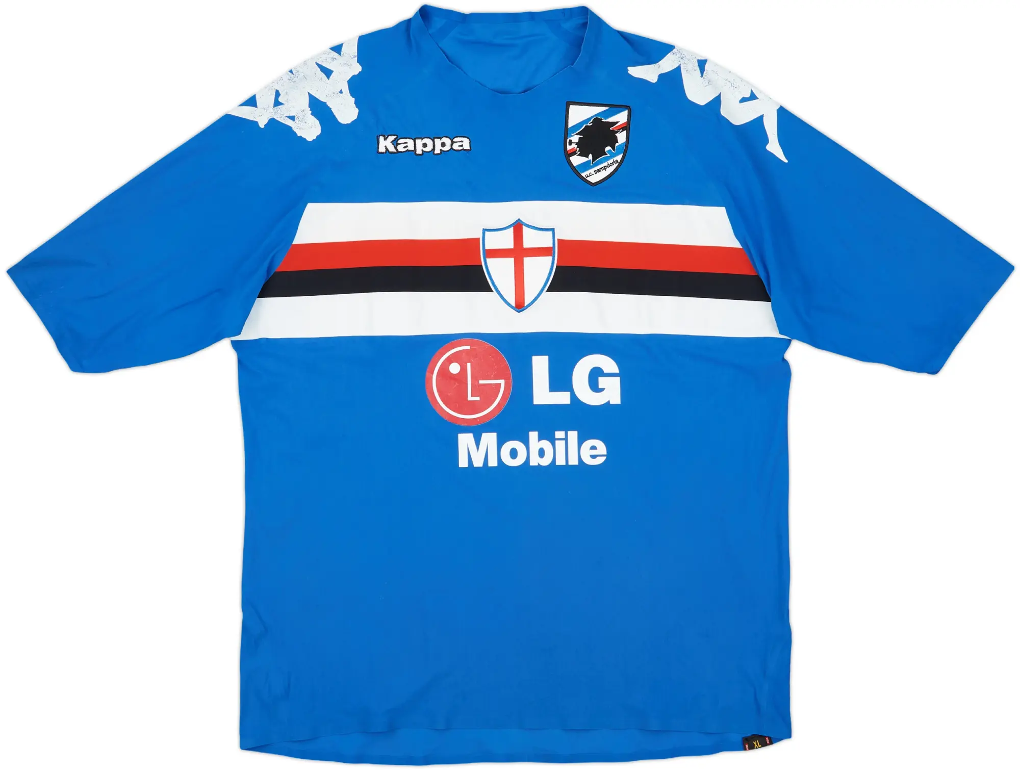2005-07 Sampdoria Player Issue Coppa Italia Home Shirt - 5/10 - (XL)