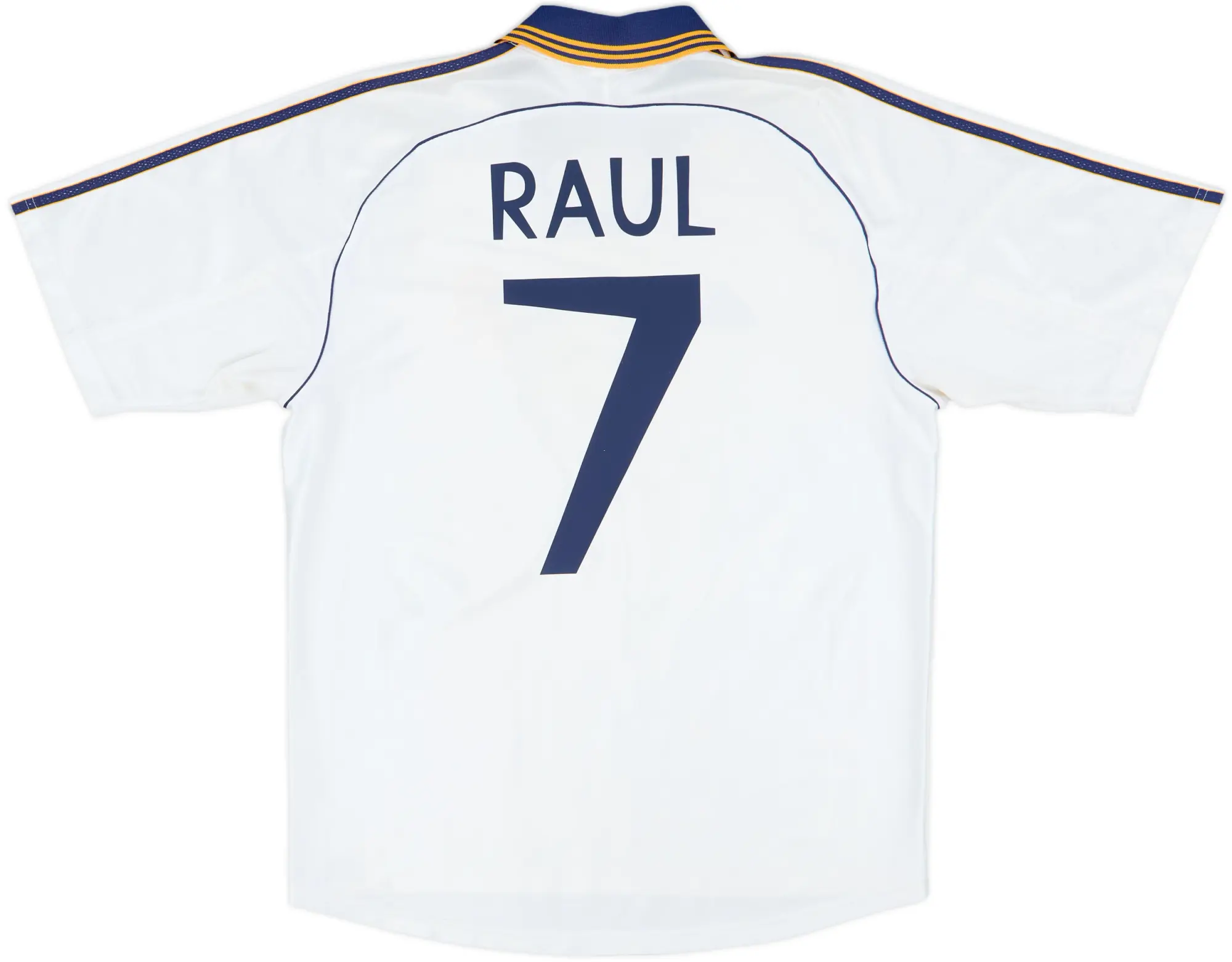 1998-00 Real Madrid Home Shirt Raul #7 - 7/10 - (L)