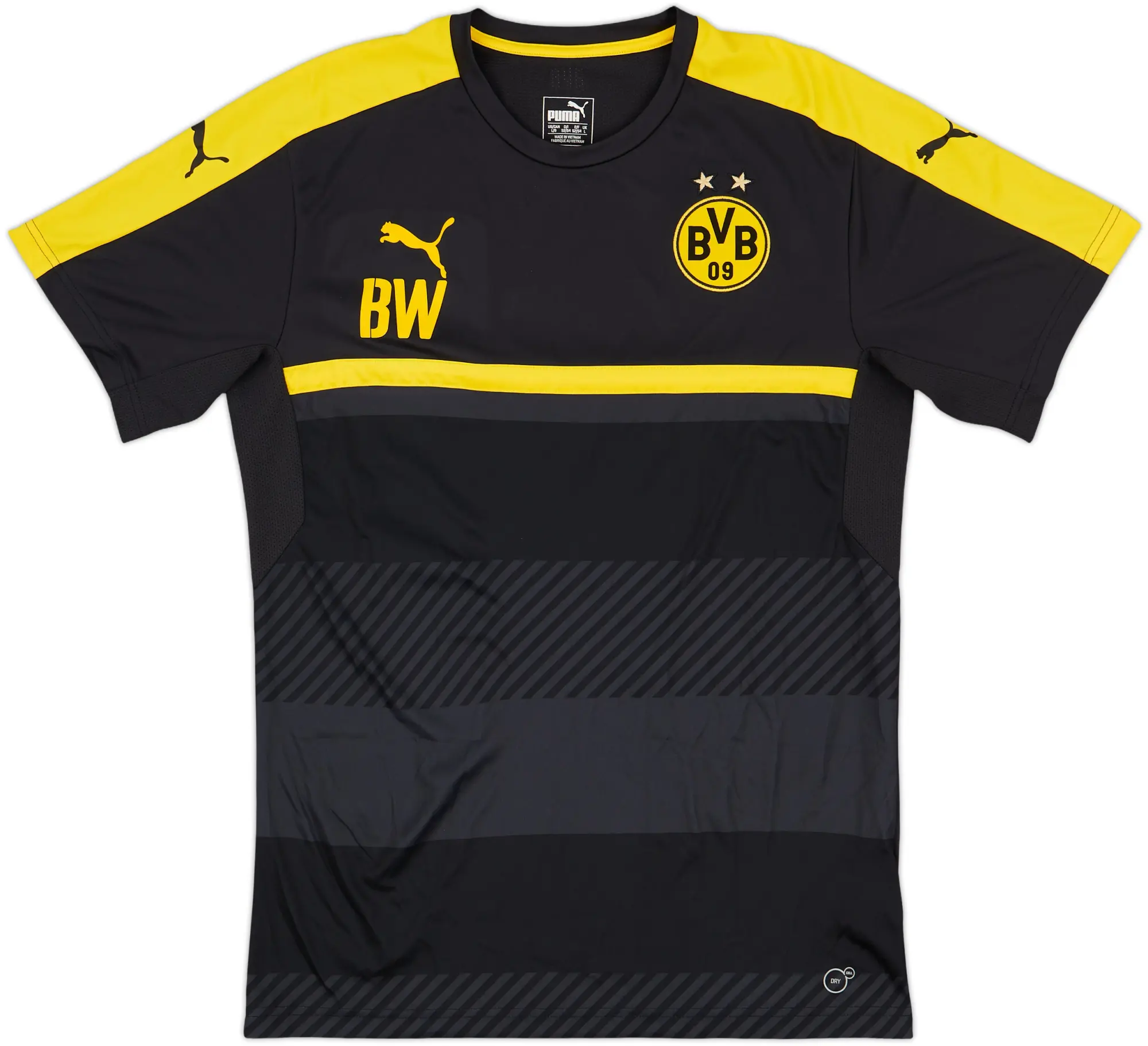 2016-17 Borussia Dortmund Staff Issue Training Shirt 'BW' - 9/10 - (L)