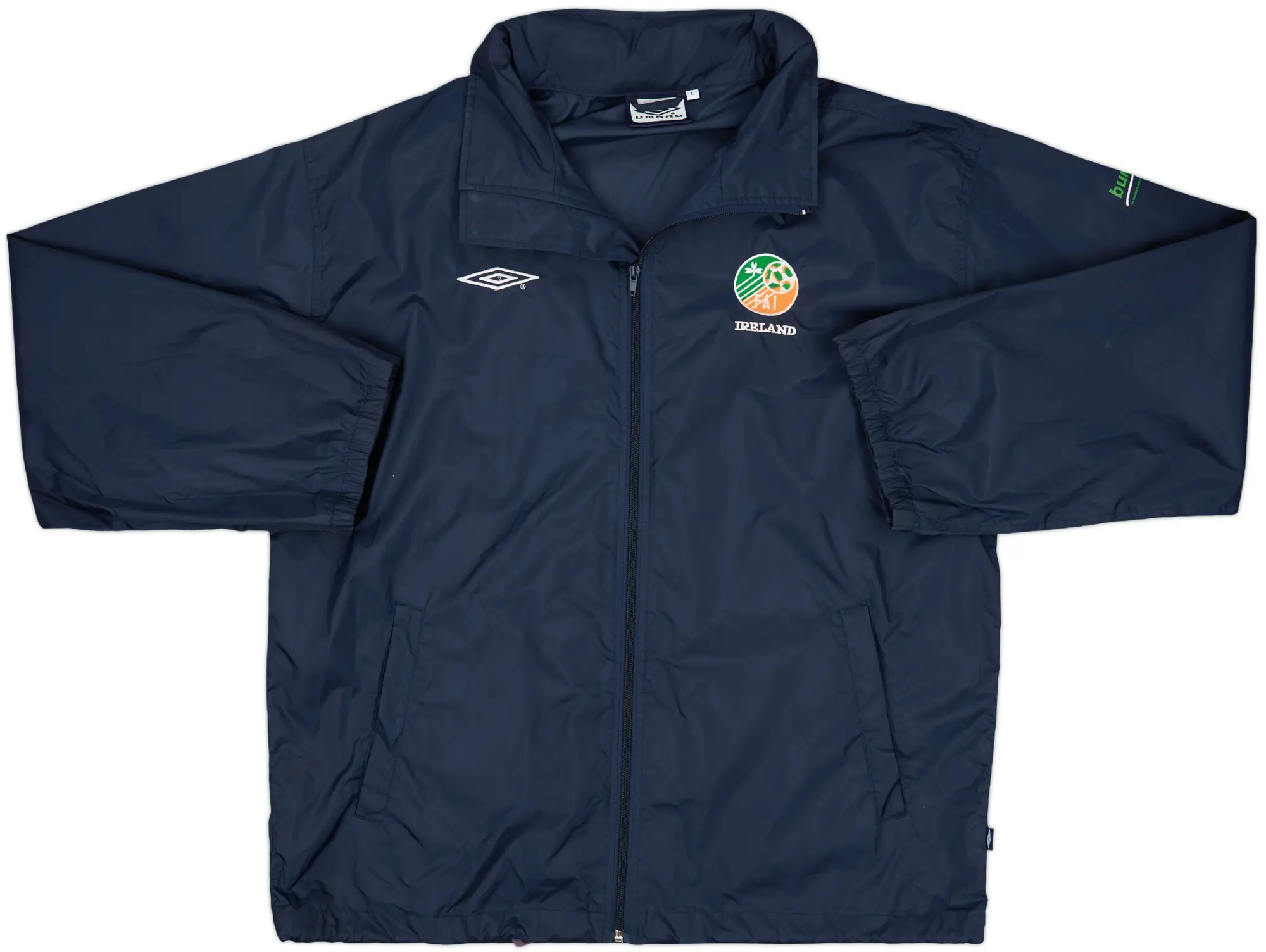 2002-03 Ireland Umbro Hooded Rain Jacket - 8/10 - (L)