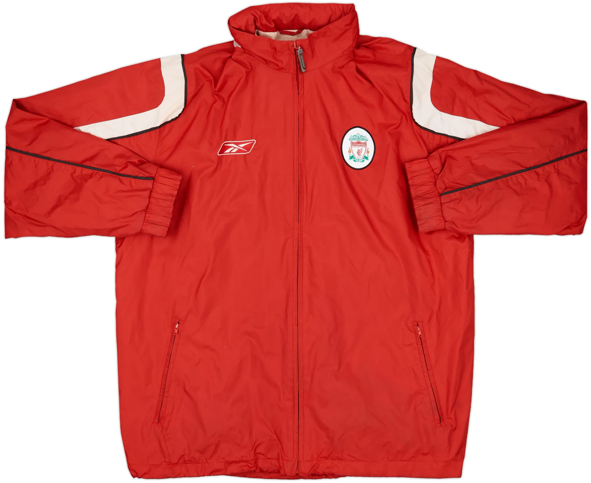 2002-03 Liverpool Reebok Hooded Rain Jacket - 6/10 - (L)