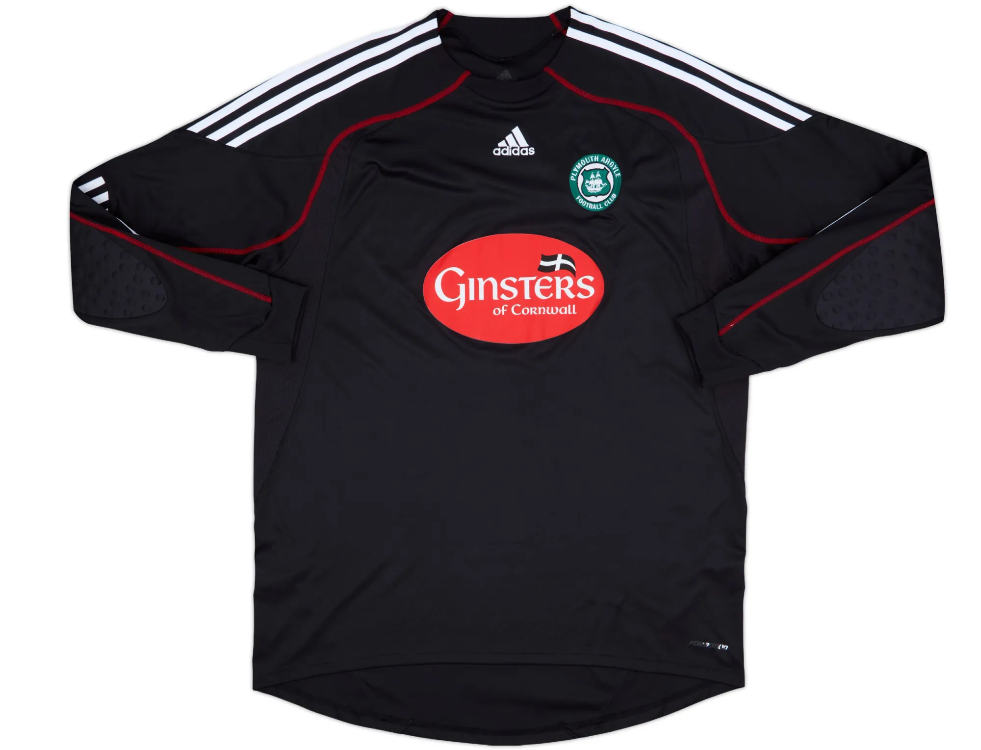 adidas Plymouth Argyle Mens LS Goalkeeper Home Shirt 2009/10