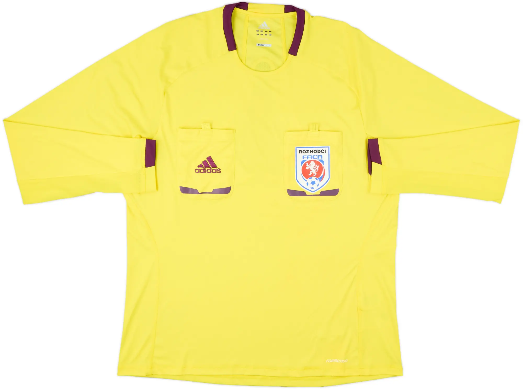 2012-13 Czech Republic adidas Referee L/S Shirt - 9/10 - (XL)
