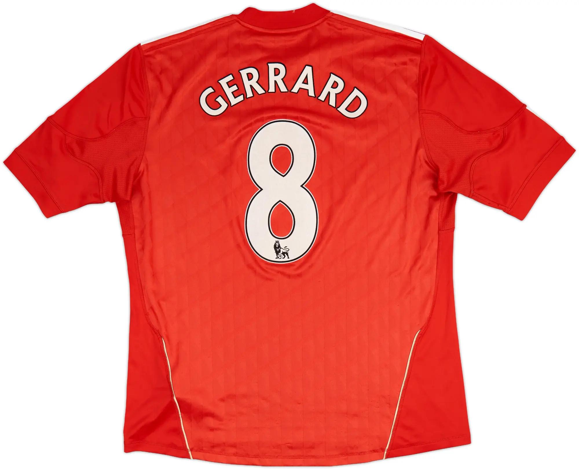 2010-12 Liverpool Home Shirt Gerrard #8 - 4/10 - (XL)