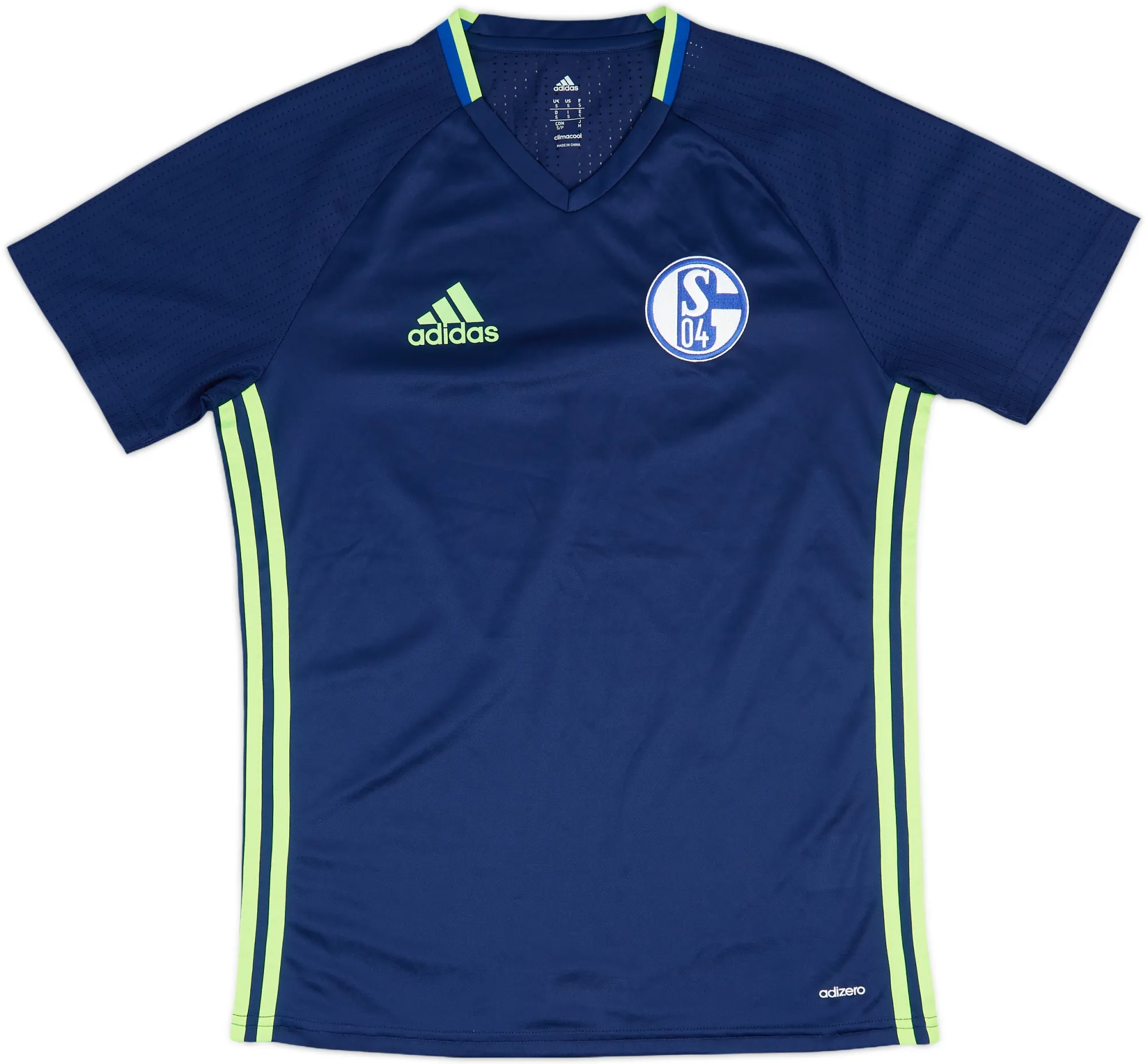 adidas Schalke 04 Mens SS Player Issue Home Shirt 2016/17