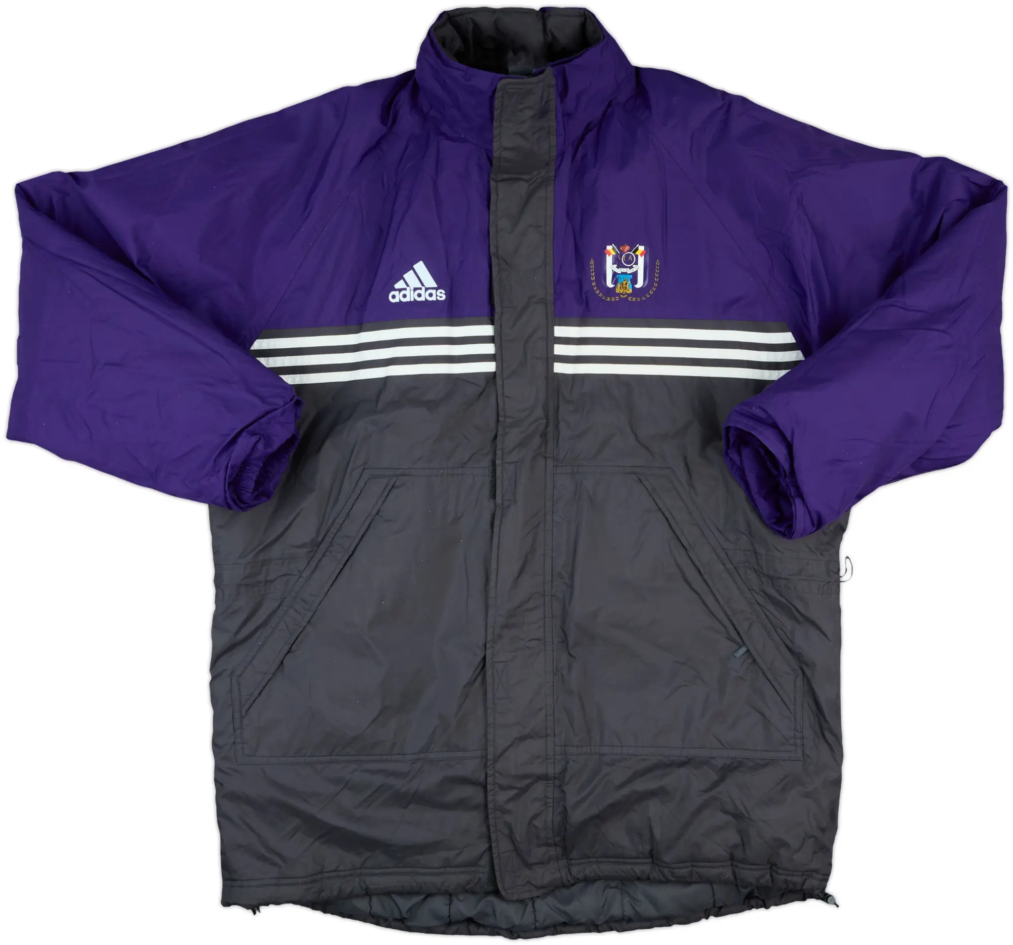1999-00 Anderlecht adidas Padded Bench Coat - 8/10 - (XL)