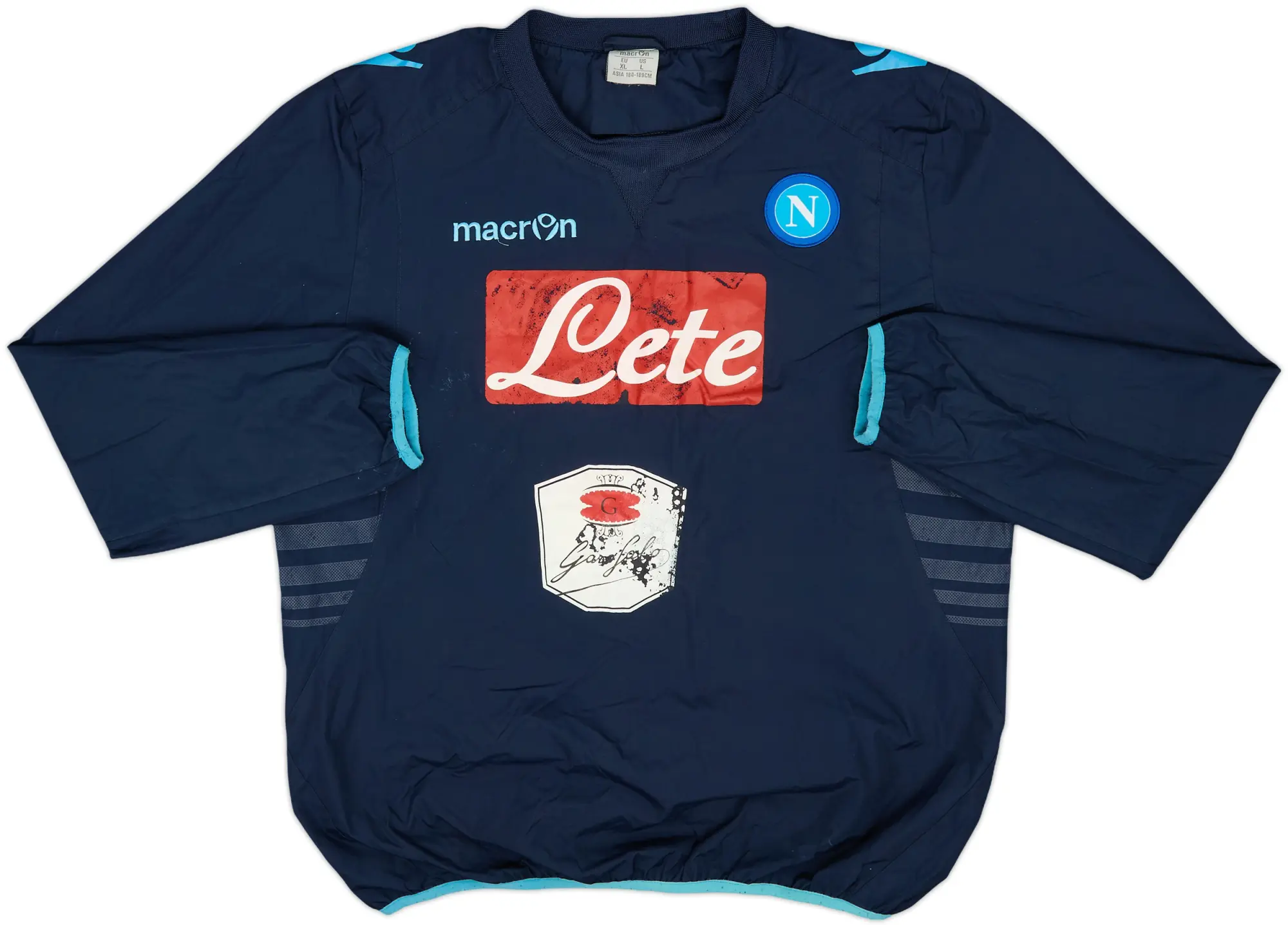 2013-14 Napoli Macron Drill Top - 5/10 - (XL)