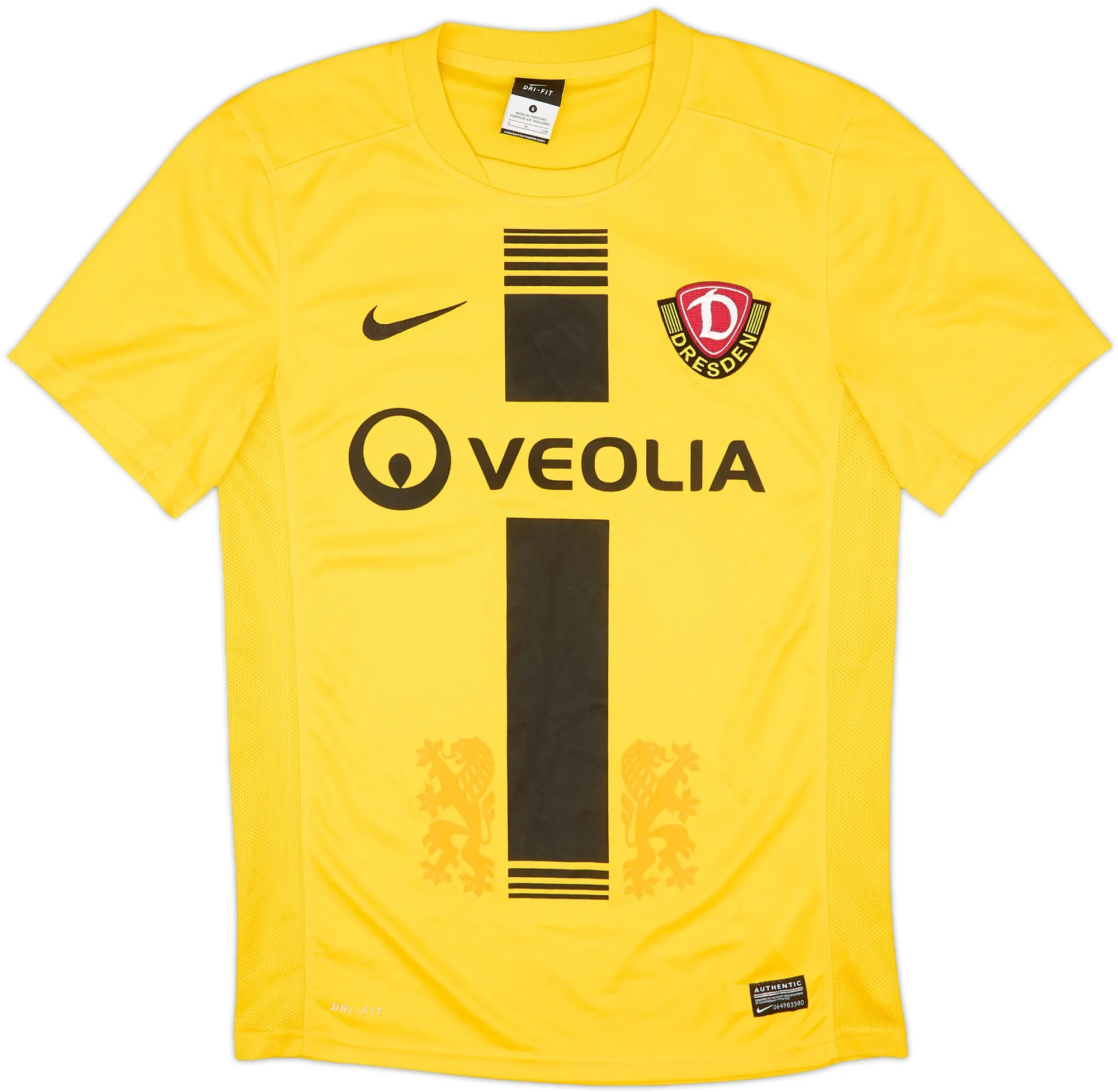 Nike Dynamo Dresden Mens SS Home Shirt 2012/13