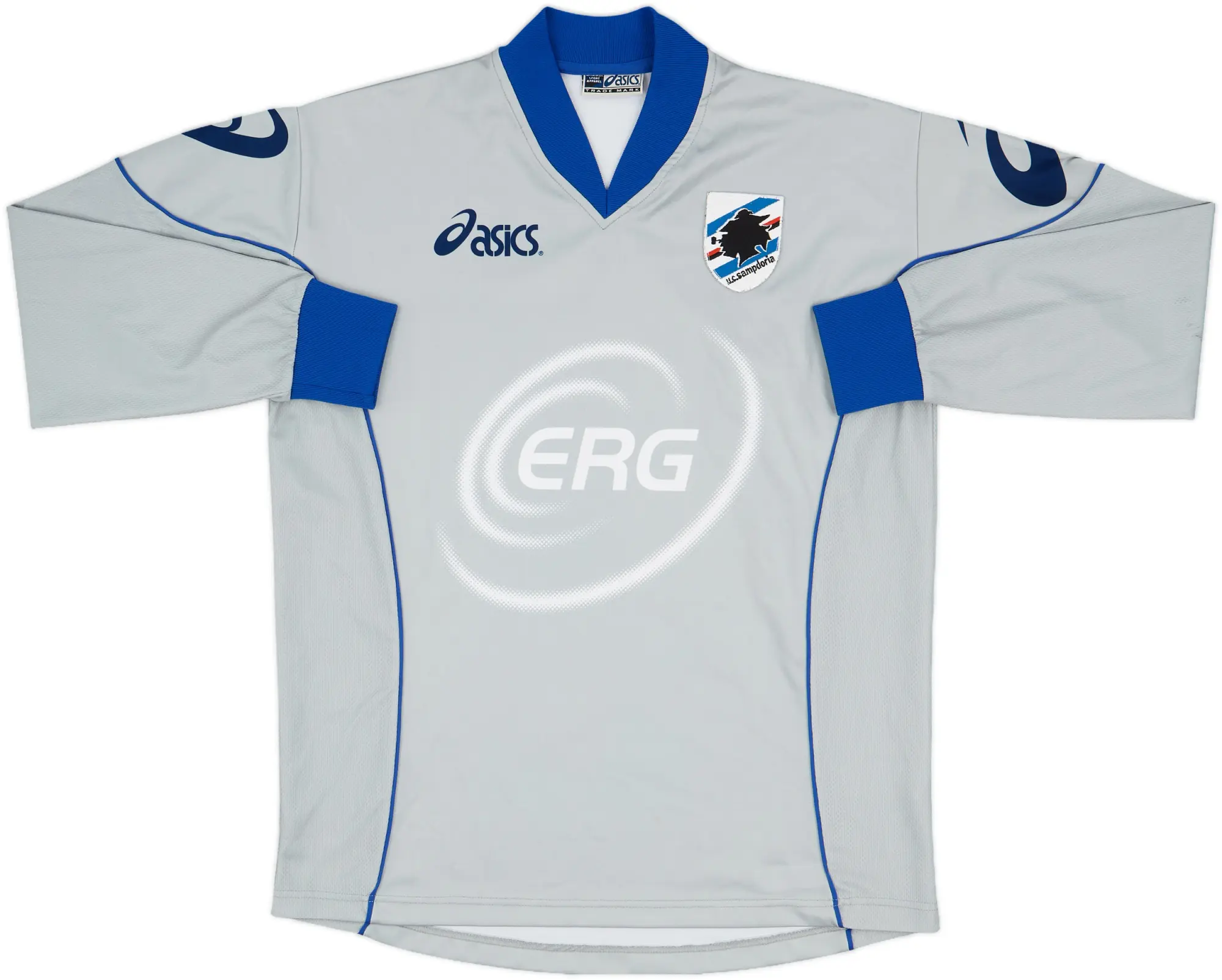 2003-04 Sampdoria Asics Training L/S Shirt - 9/10 - (S)