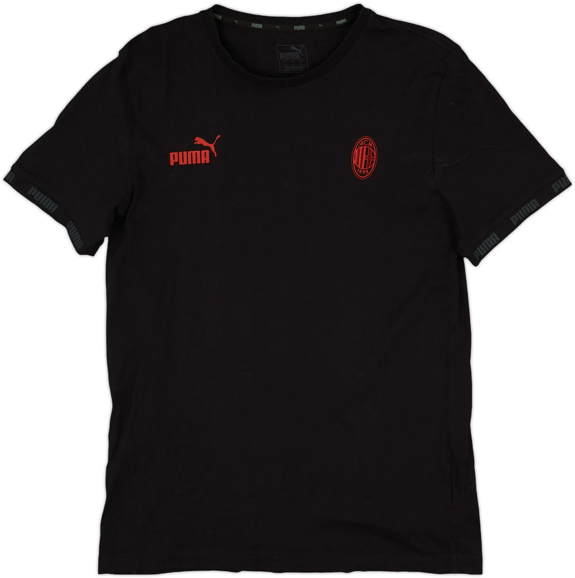 2019-20 AC Milan Puma Cotton Tee - 9/10 - (M)