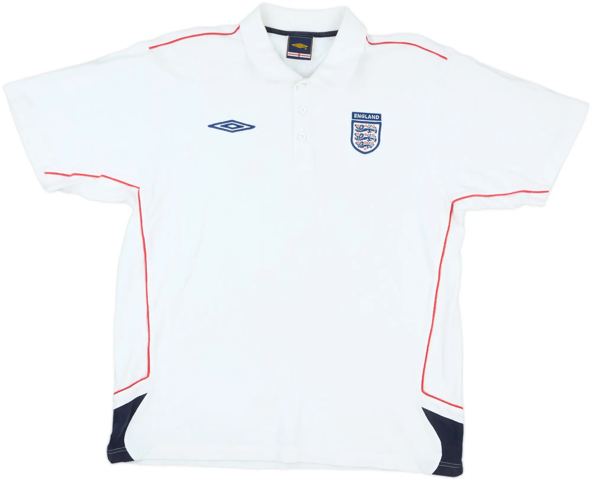 2000-02 England Umbro Polo Shirt - 7/10 - (XL)