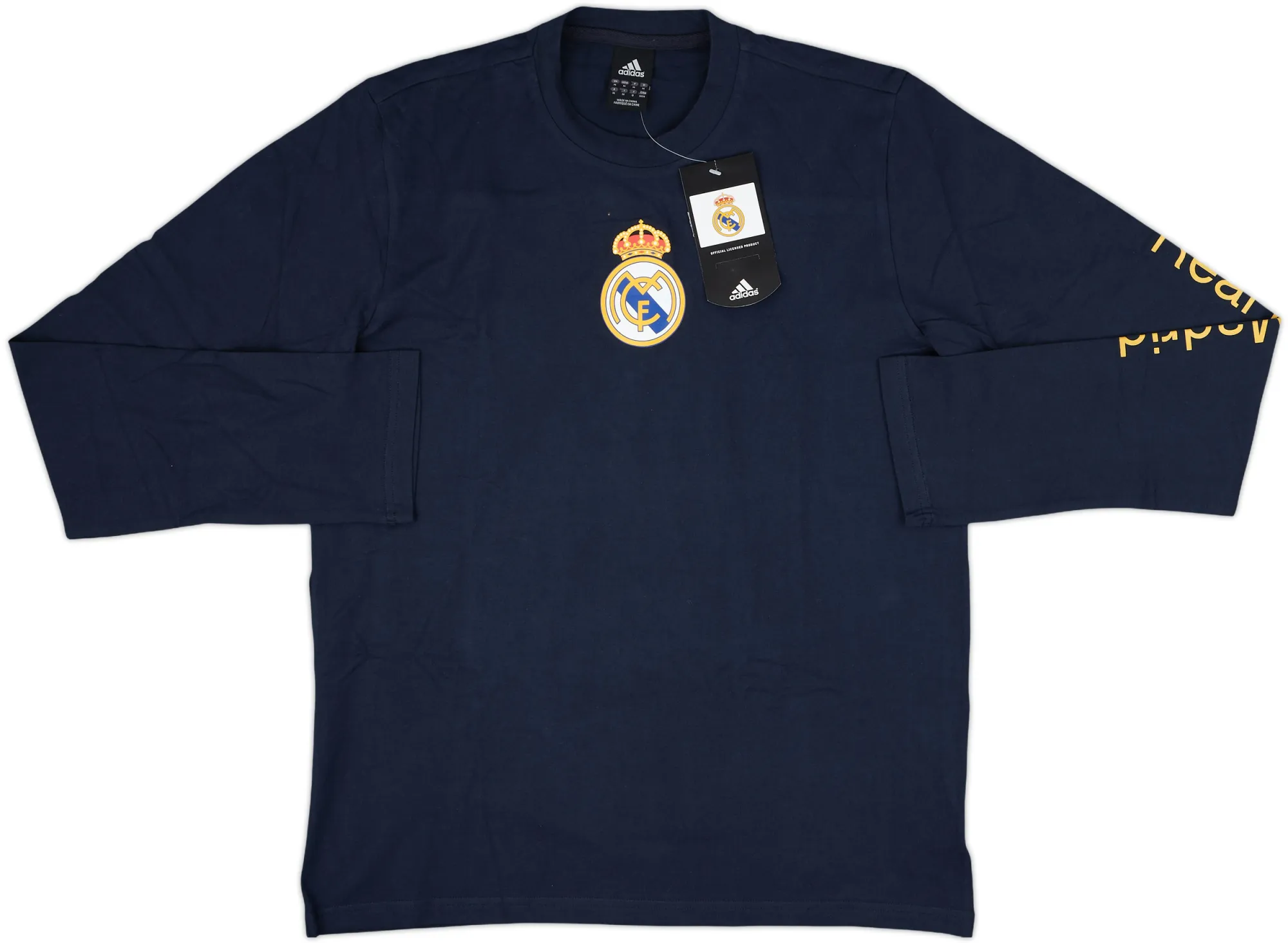 adidas Real Madrid Mens LS Home Shirt 2006/07