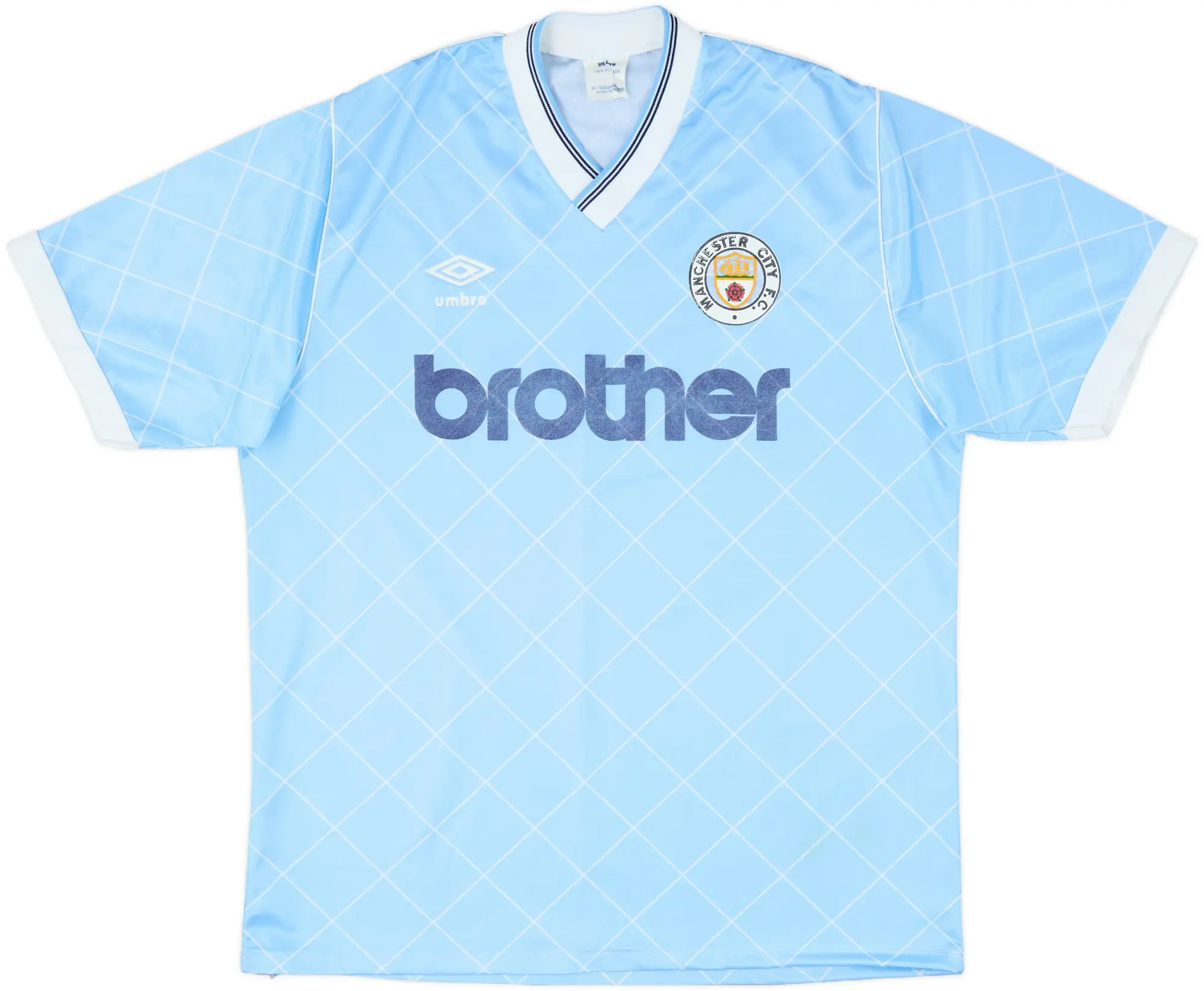 1987-89 Manchester City Home Shirt - 8/10 - (M)
