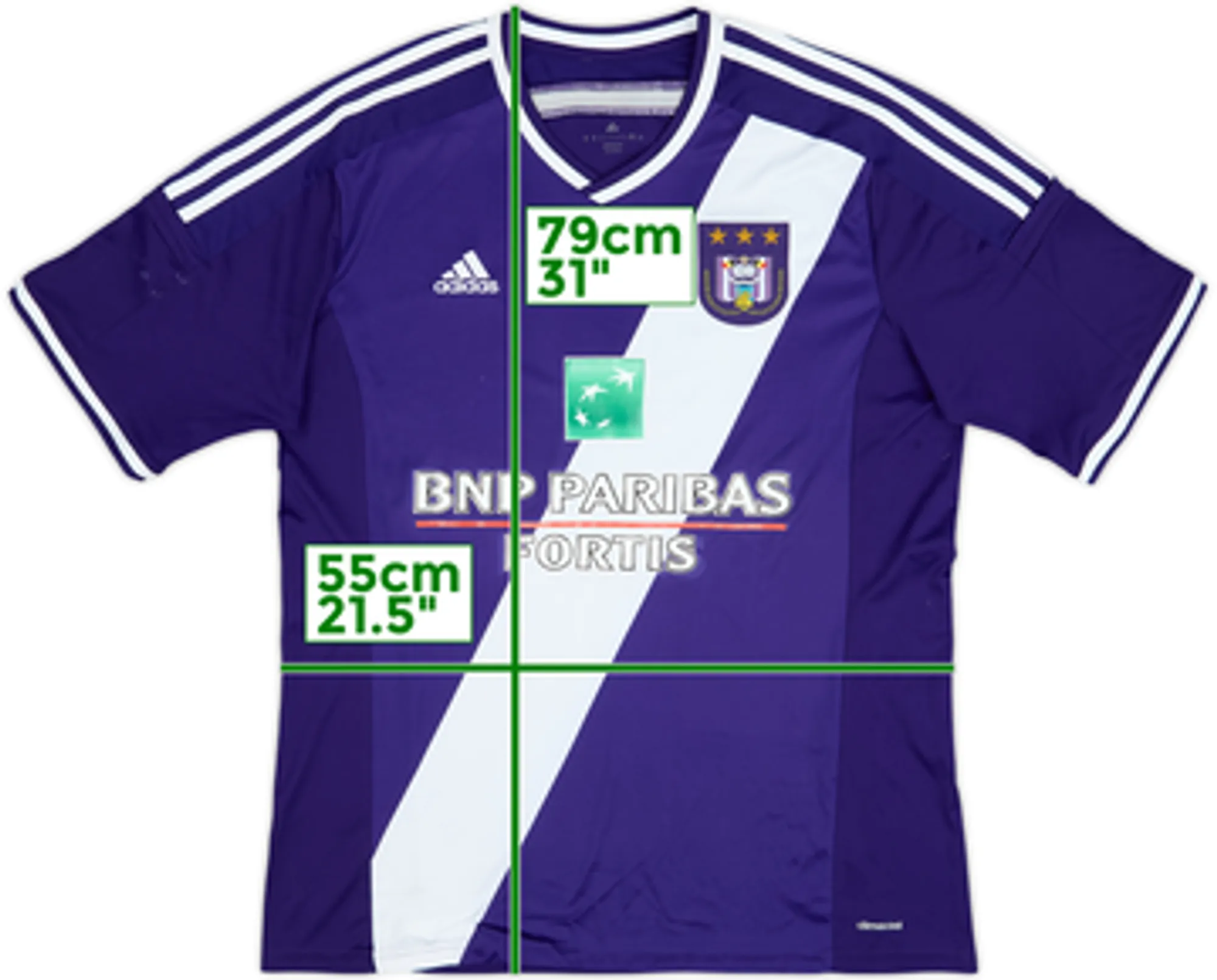 adidas Anderlecht Mens SS Home Shirt 2014/15