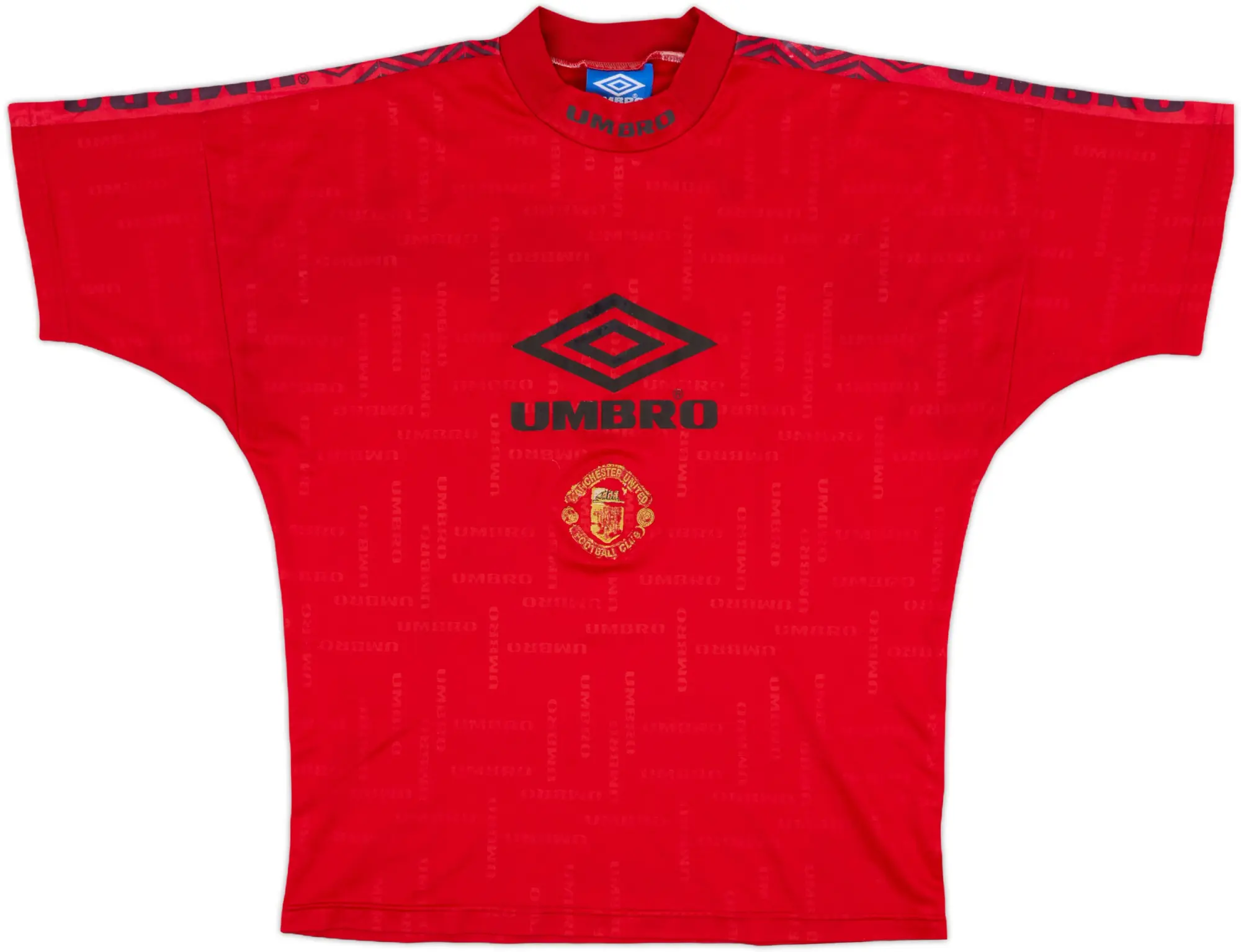 1996-98 Manchester United Umbro Training Shirt - 4/10 - (M)
