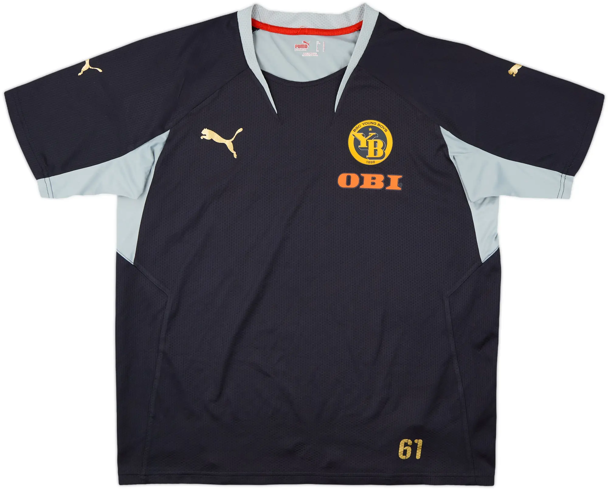 2007-08 Young Boys Puma Player Issue Training Shirt #61 - 9/10 - (M)