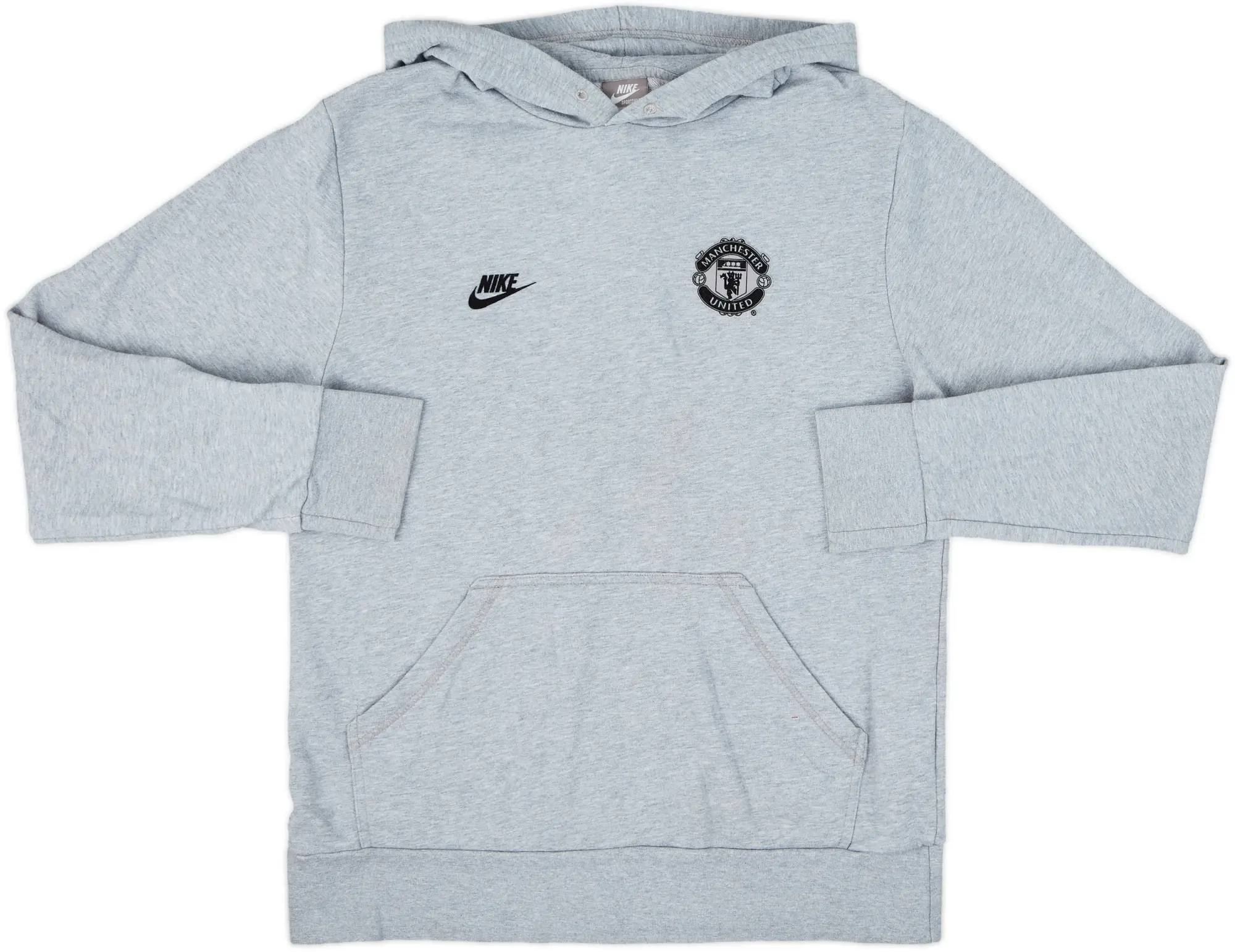2009-10 Manchester United Nike Hooded Sweat Top - 7/10 - (M)