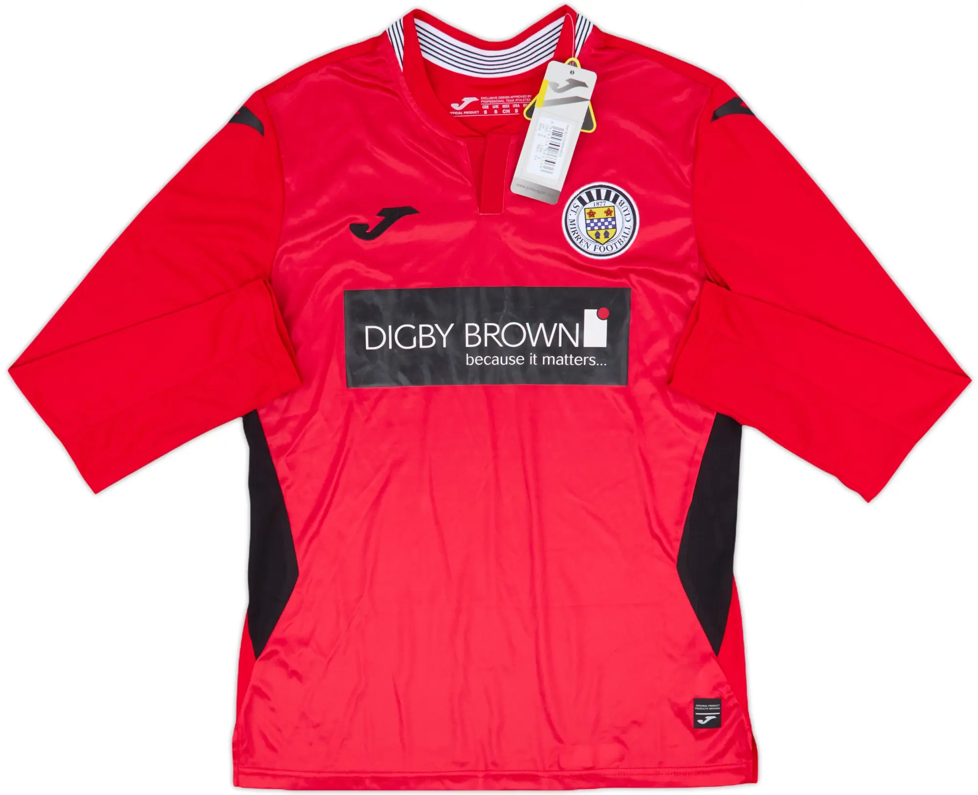 Joma St Mirren Mens LS Away Shirt 2021/22