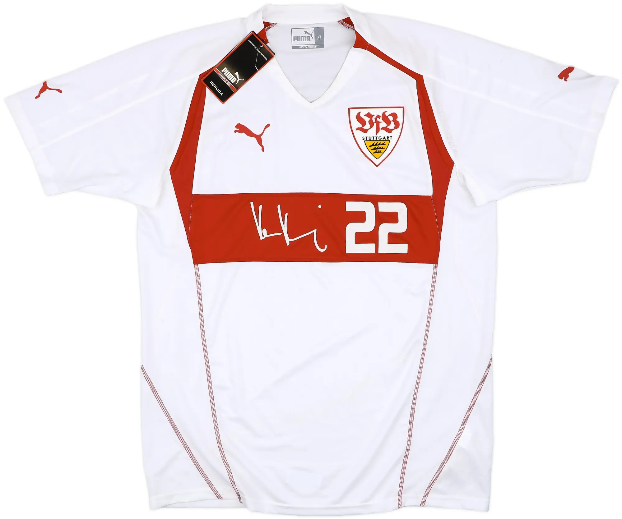 Puma Stuttgart Mens SS Home Shirt 2004/05