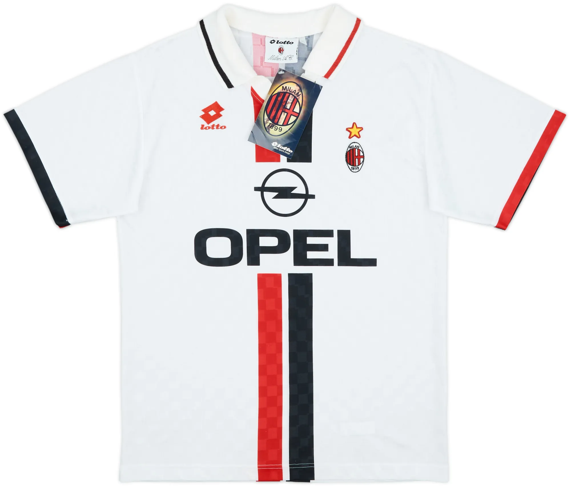 Lotto AC Milan Mens SS Away Shirt 1995/96