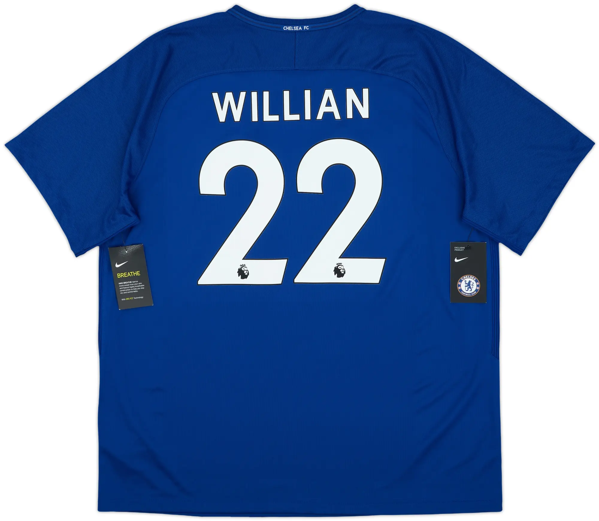 2017-18 Chelsea Home Shirt Willian #22 (XXL)