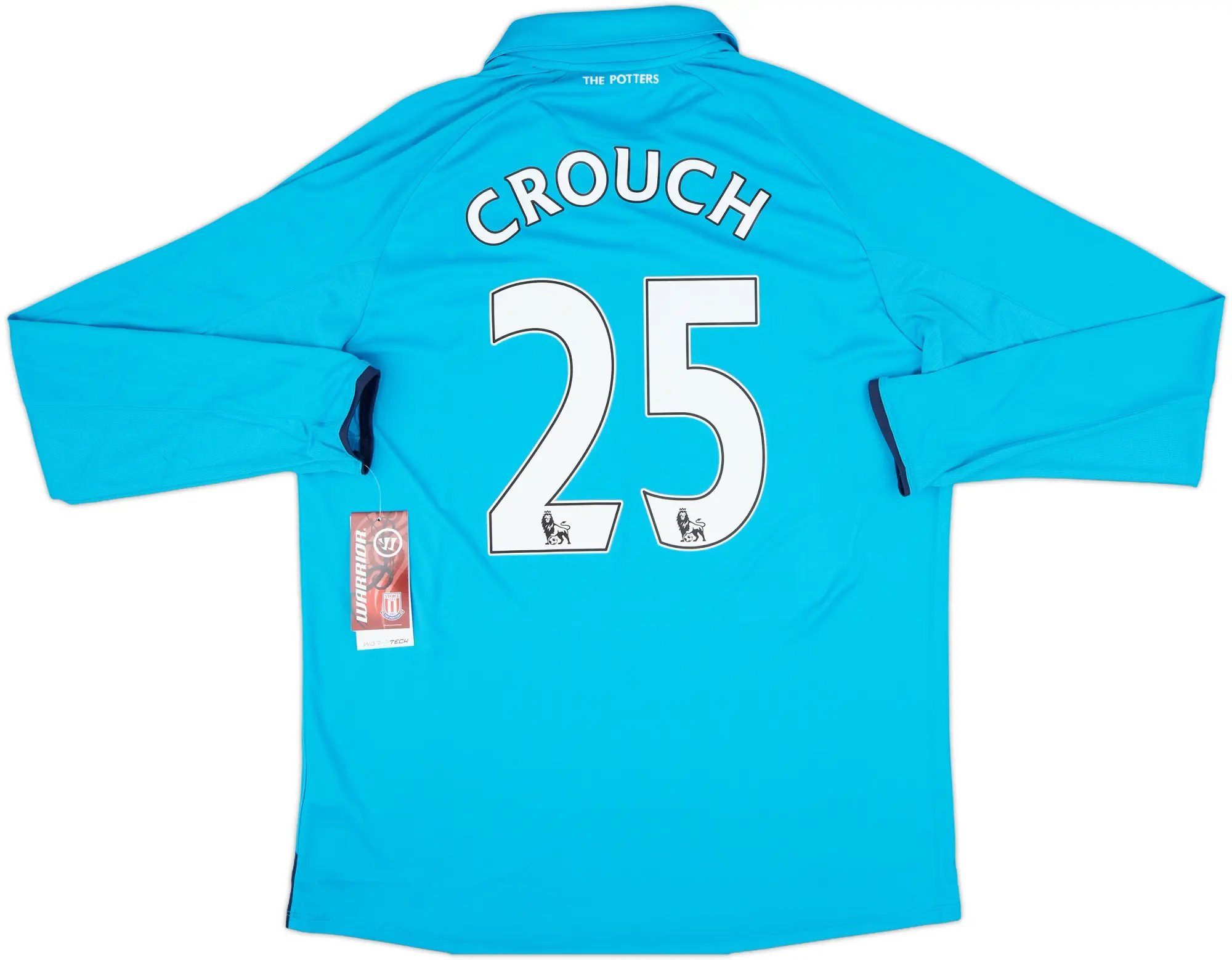2014-15 Stoke City Away L/S Shirt Crouch #25 (L)