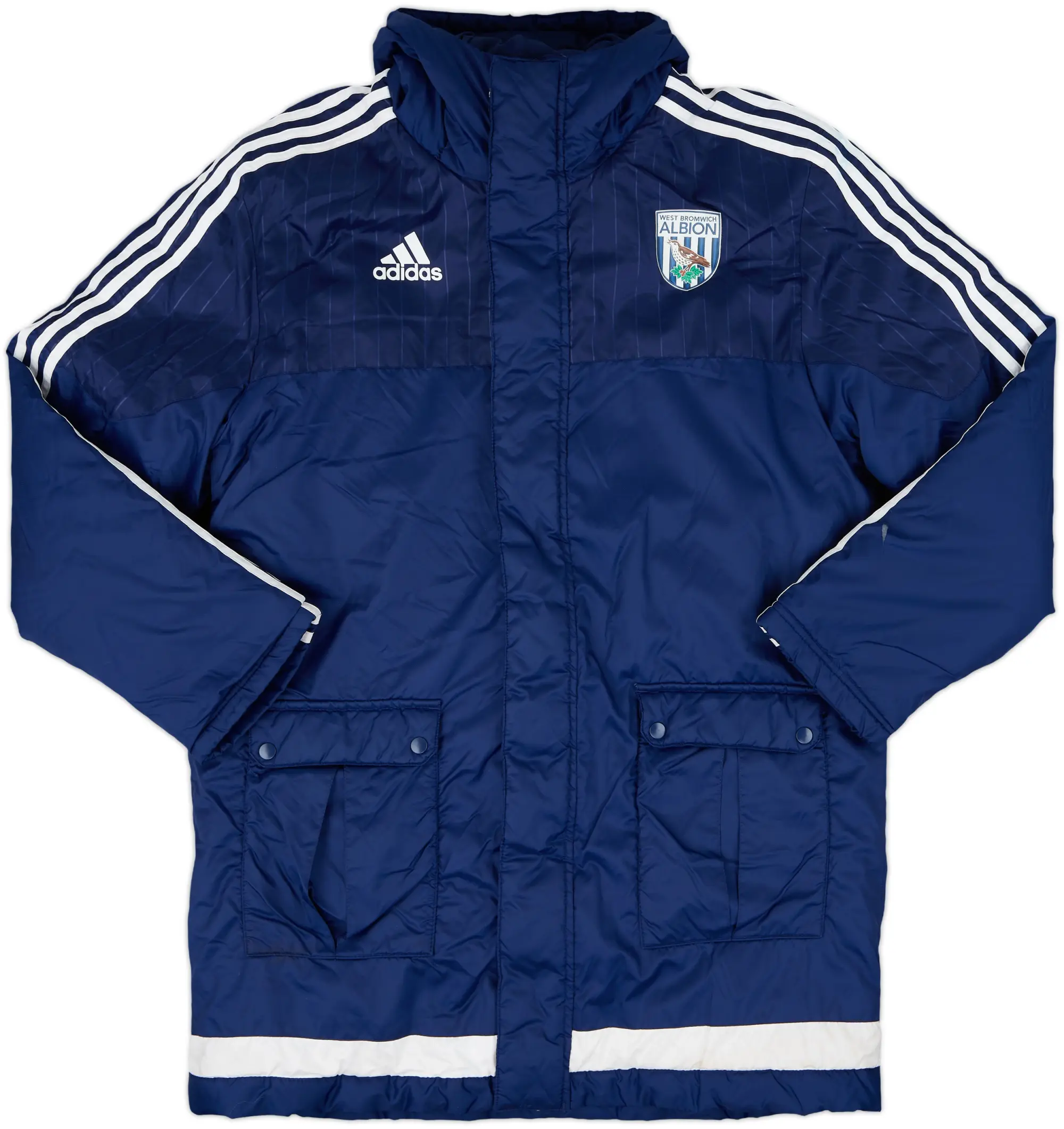 2015-16 West Brom adidas Padded Bench Coat - 8/10 - (M)