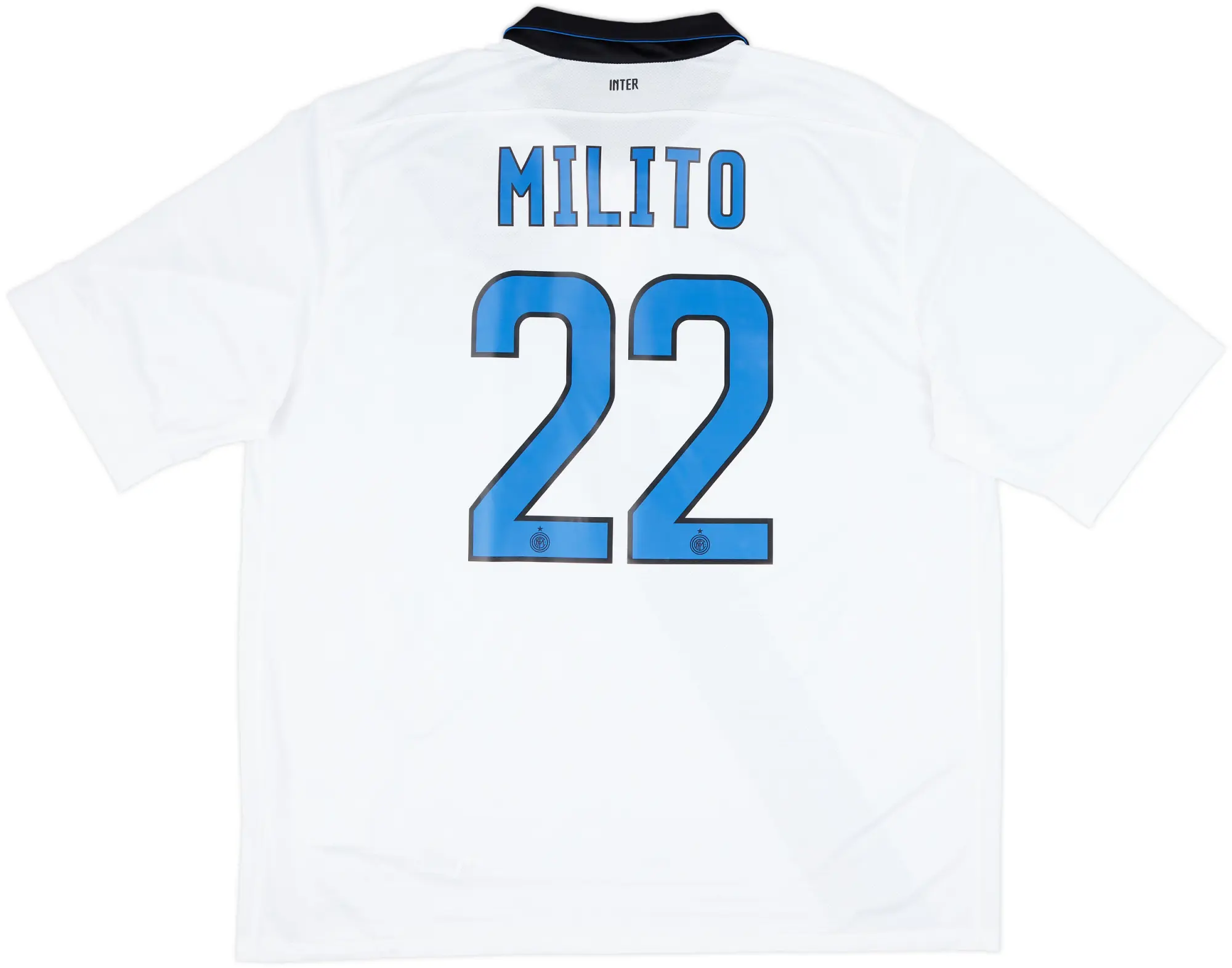 2011-12 Inter Milan Away Shirt Milito #22 - 10/10 - (XXL)