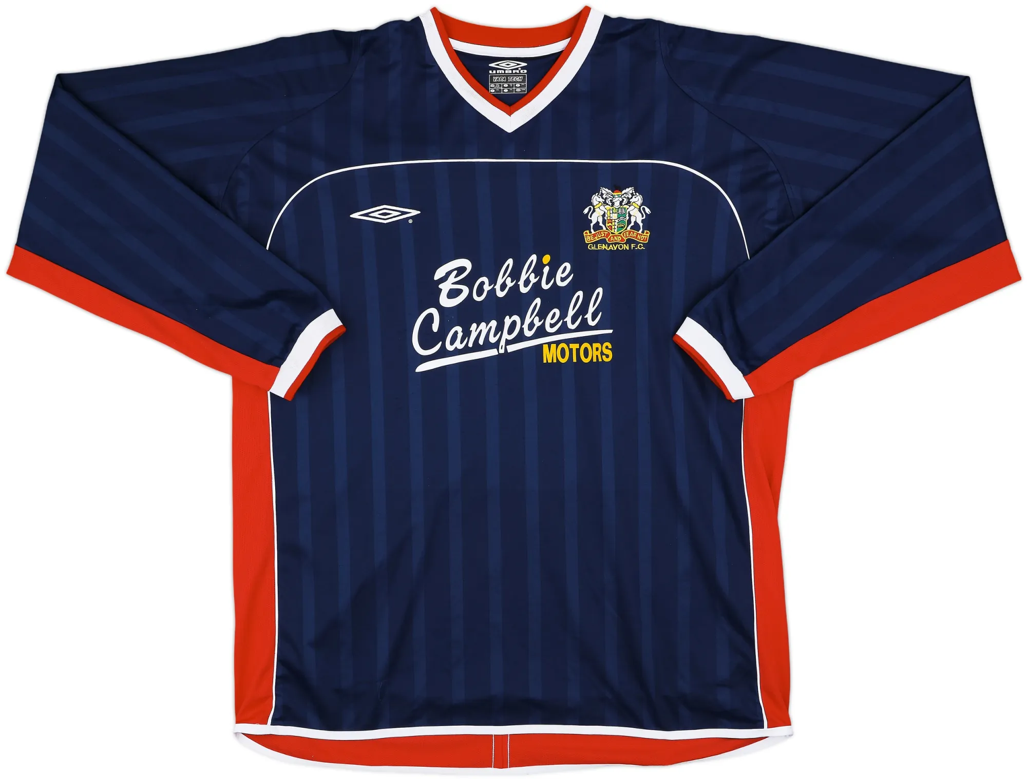 Umbro Glenavon Mens LS Home Shirt 2003/04