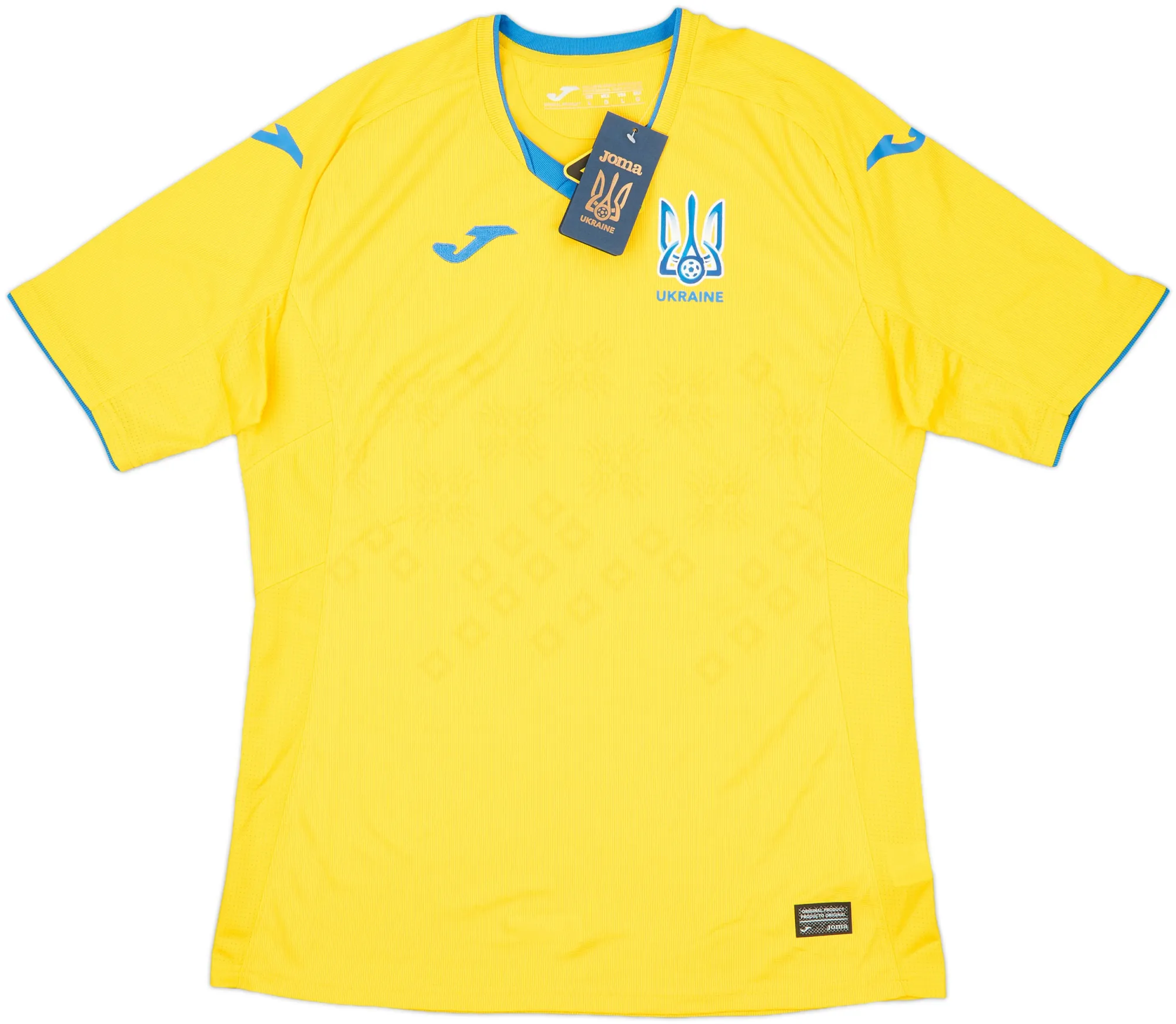 Joma Ukraine Mens SS Player Issue Home Shirt 2018