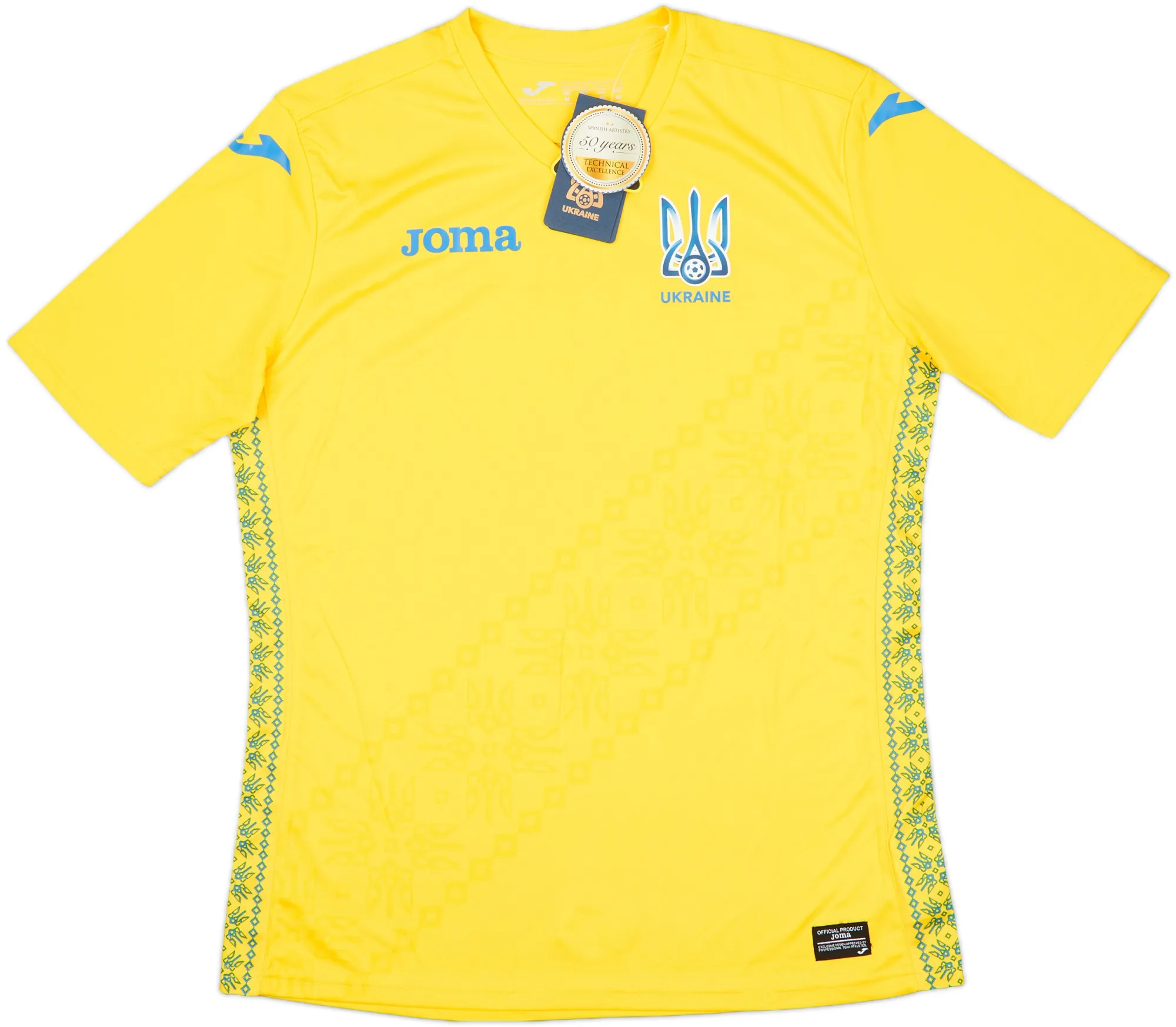 Joma Ukraine Mens SS Home Shirt 2018