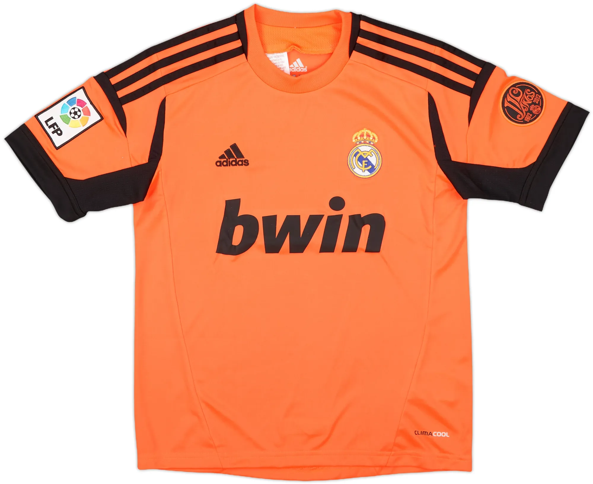 adidas Real Madrid Boys SS Goalkeeper Home Shirt 2012/13