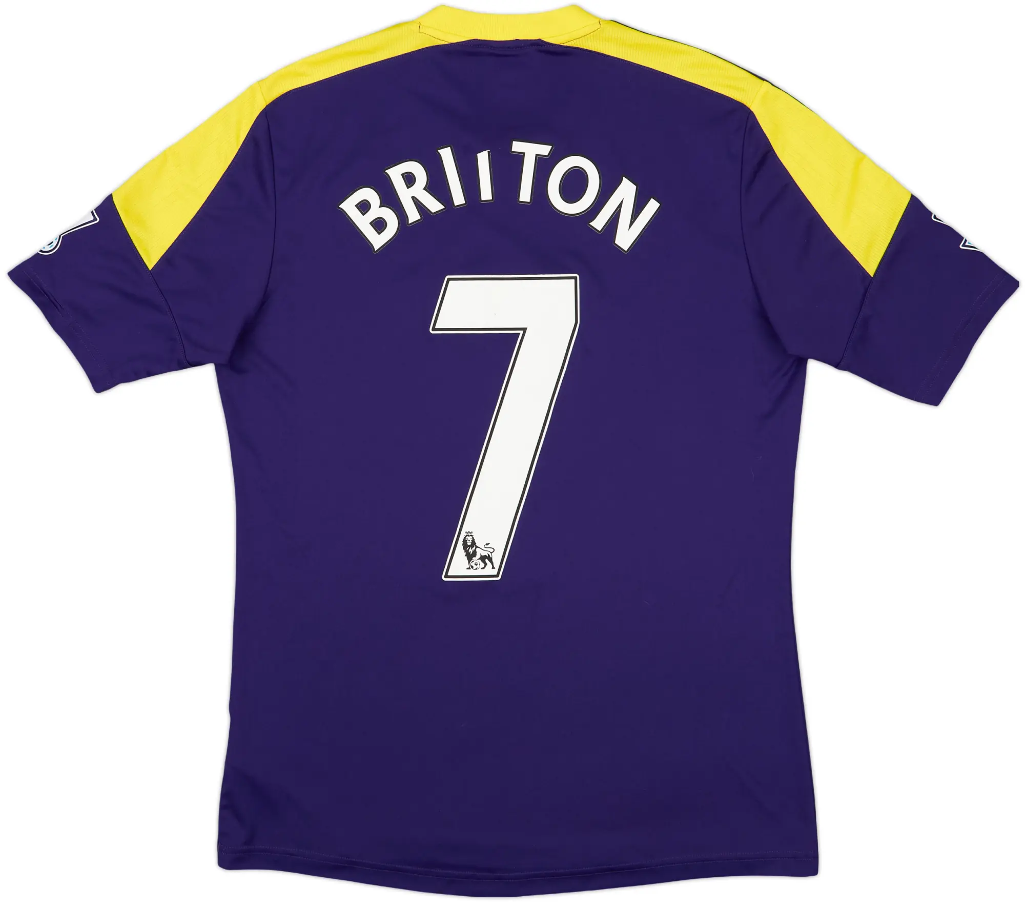 2013-14 Swansea Away Shirt Britton #7 - 5/10 - (M)