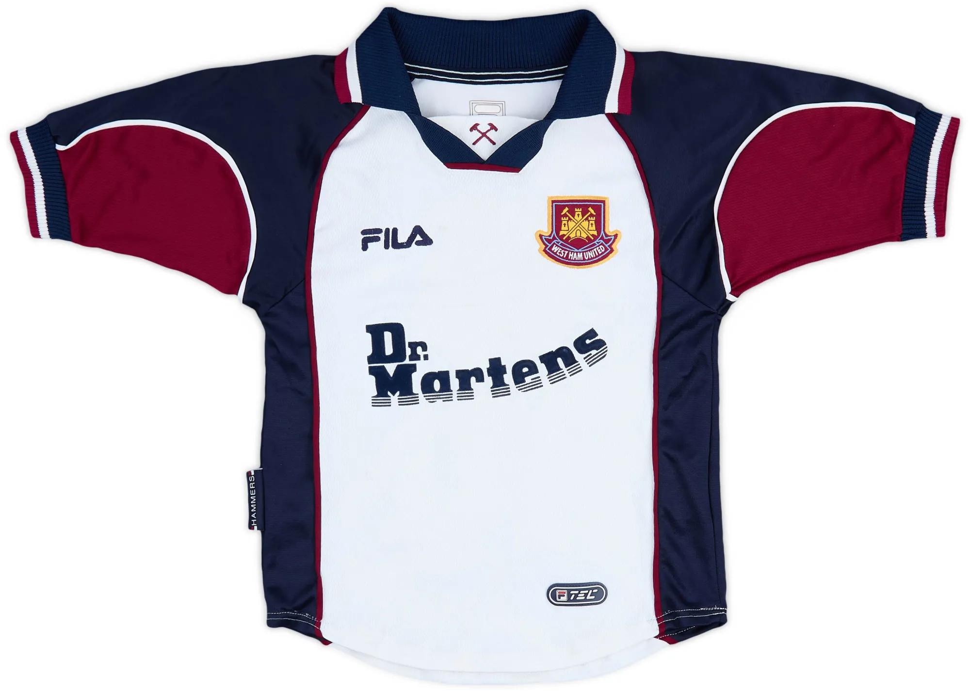 Fila West Ham United Boys SS Away Shirt 1999/01