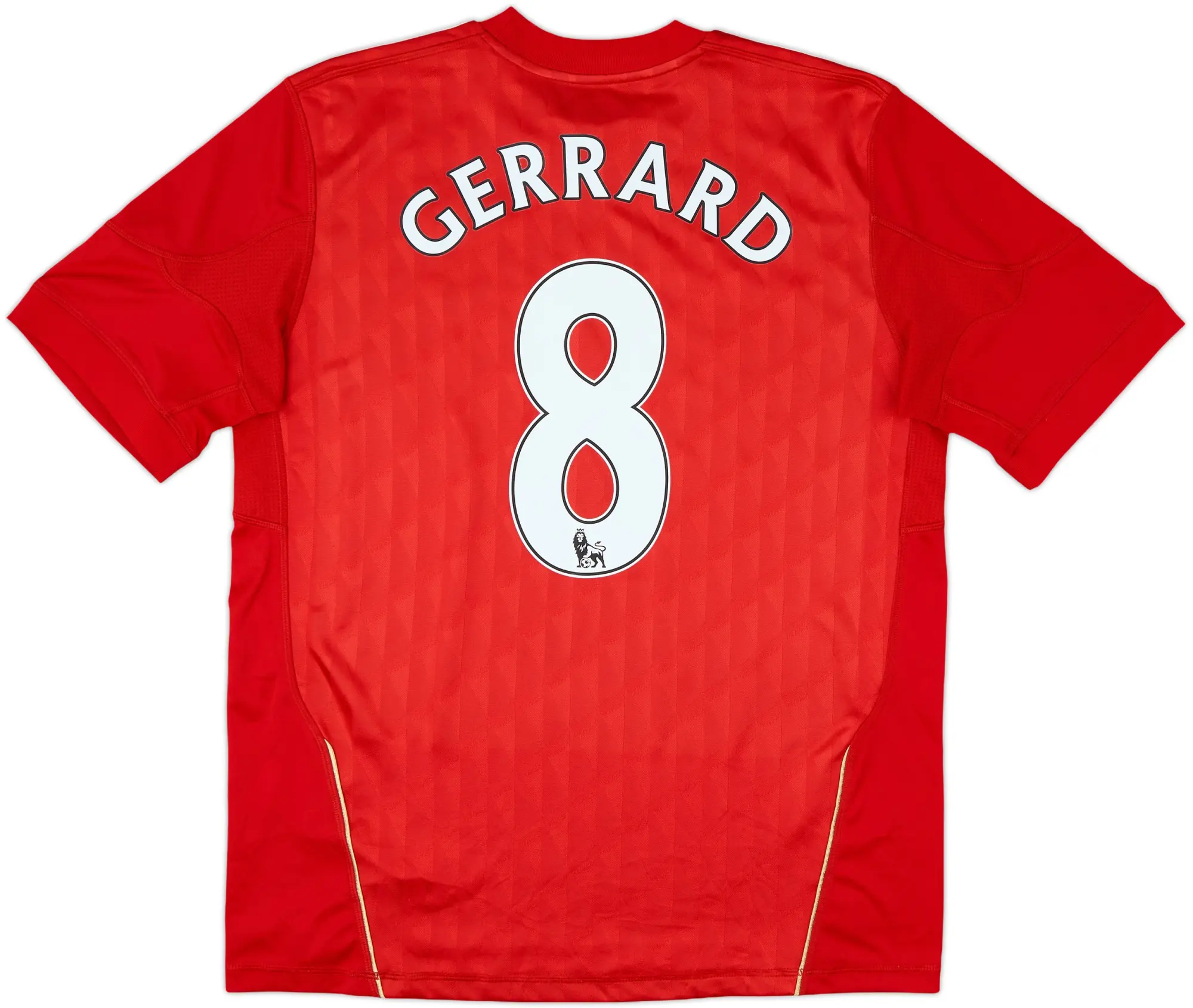 2010-12 Liverpool Home Shirt Gerrard #8 - 5/10 - (XL.Boys)
