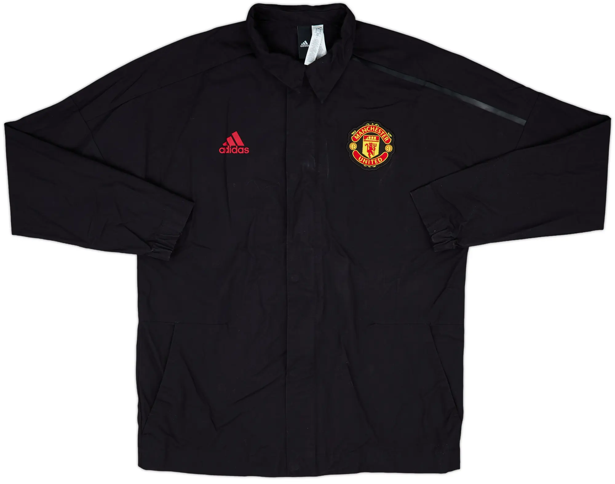 2017-18 Manchester United adidas Coach Jacket - 8/10 - (M)