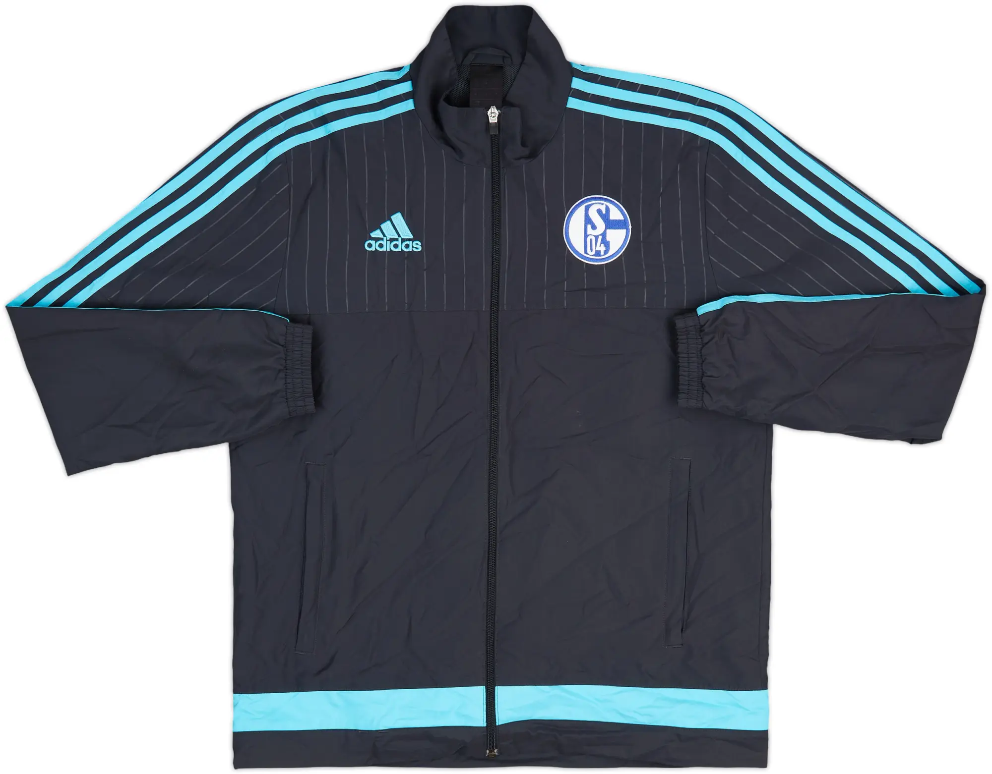 2015-16 Schalke adidas Track Jacket - 8/10 - (M)