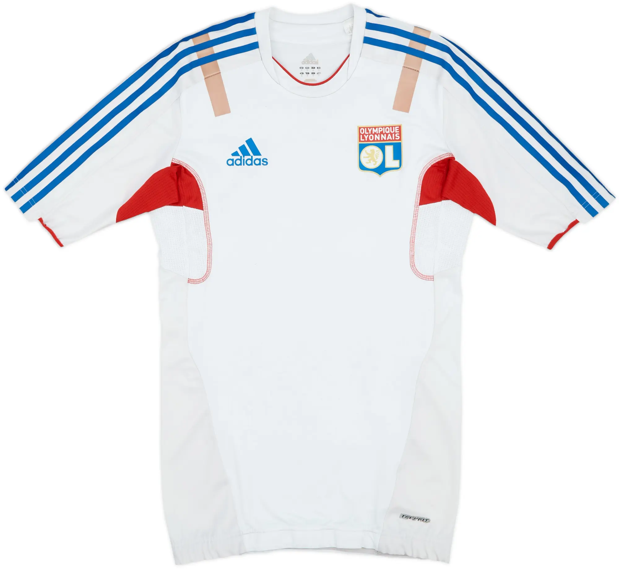2011-12 Lyon adidas Player Issue Techfit Training Shirt - 6/10 - (S)