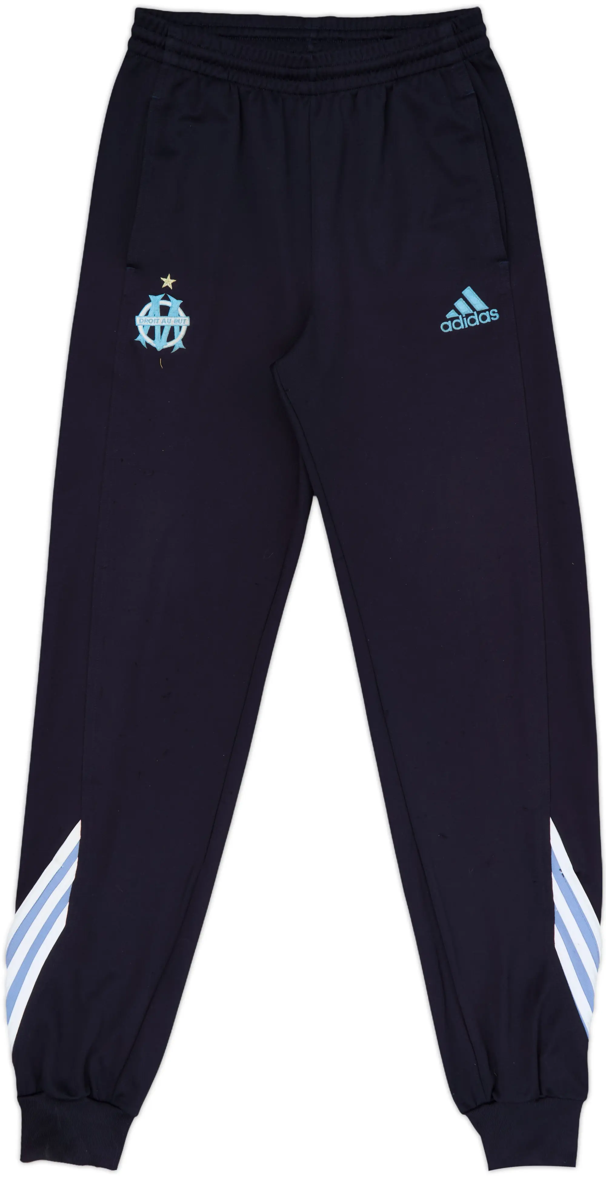 2003-04 Olympique Marseille adidas Track Pants/Bottoms - 7/10 - (S)