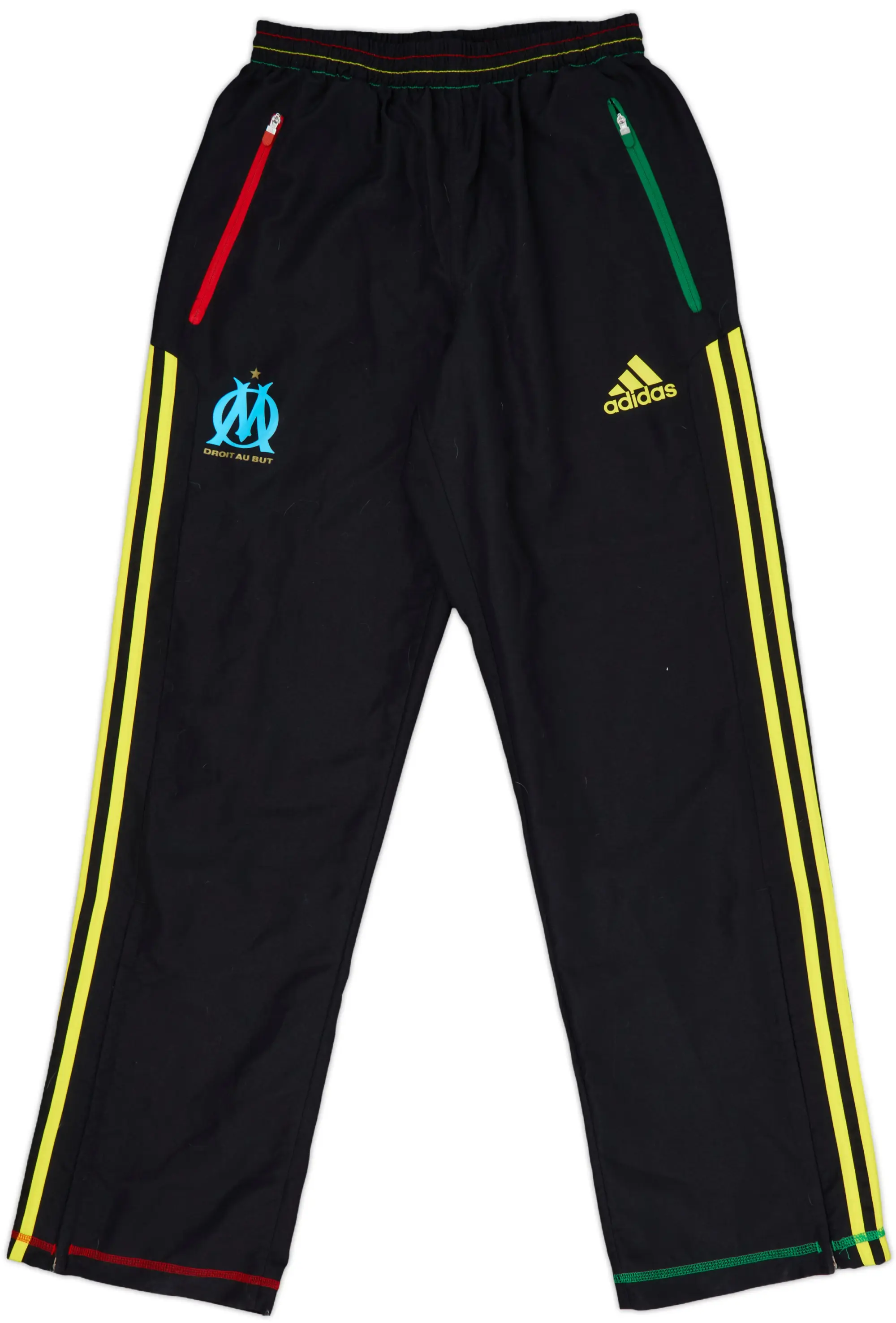 2010-11 Olympique Marseille adidas Track Pants/Bottoms - 8/10 - (M)