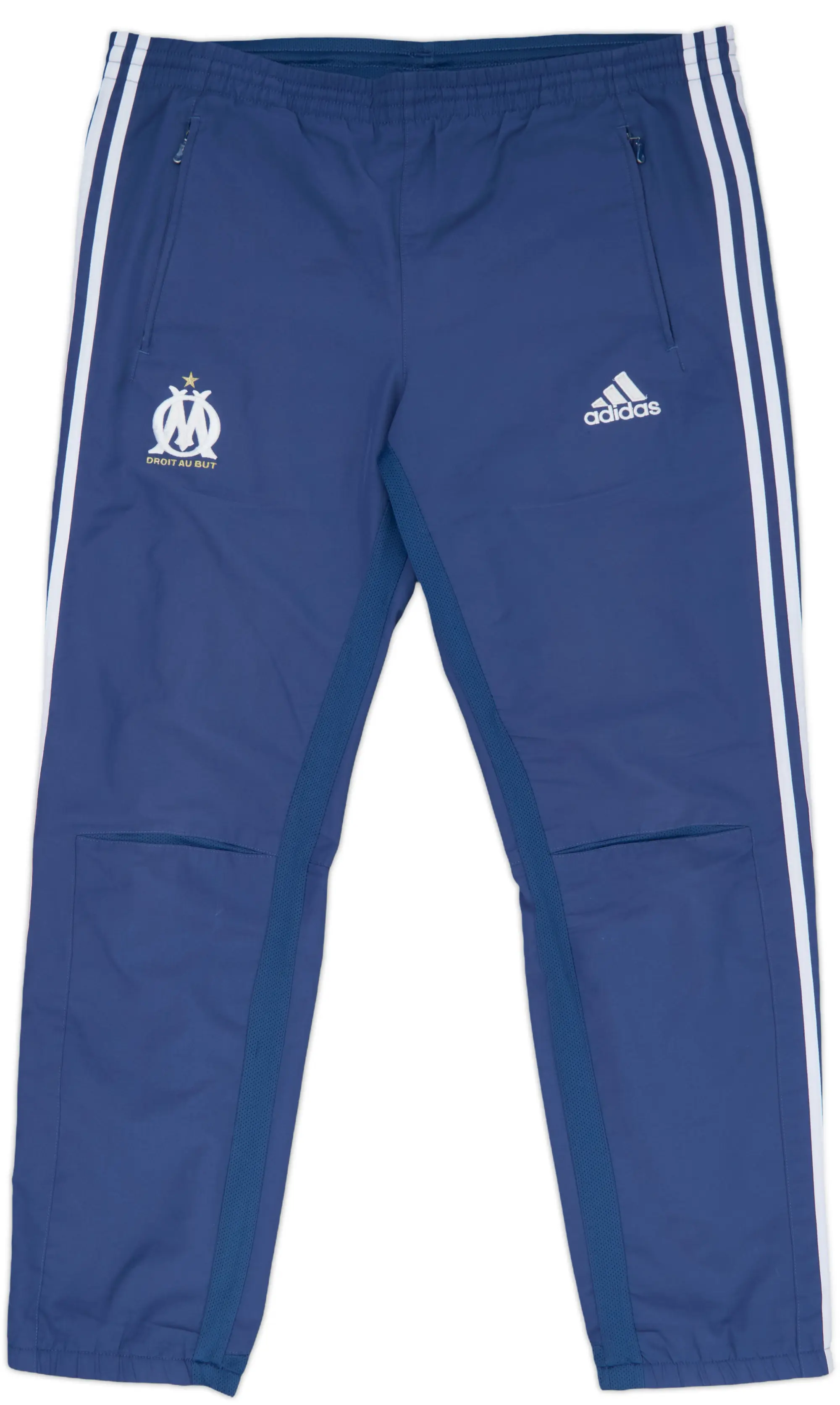 2004-05 Olympique Marseille adidas Track Pants/Bottoms - 5/10 - (M)