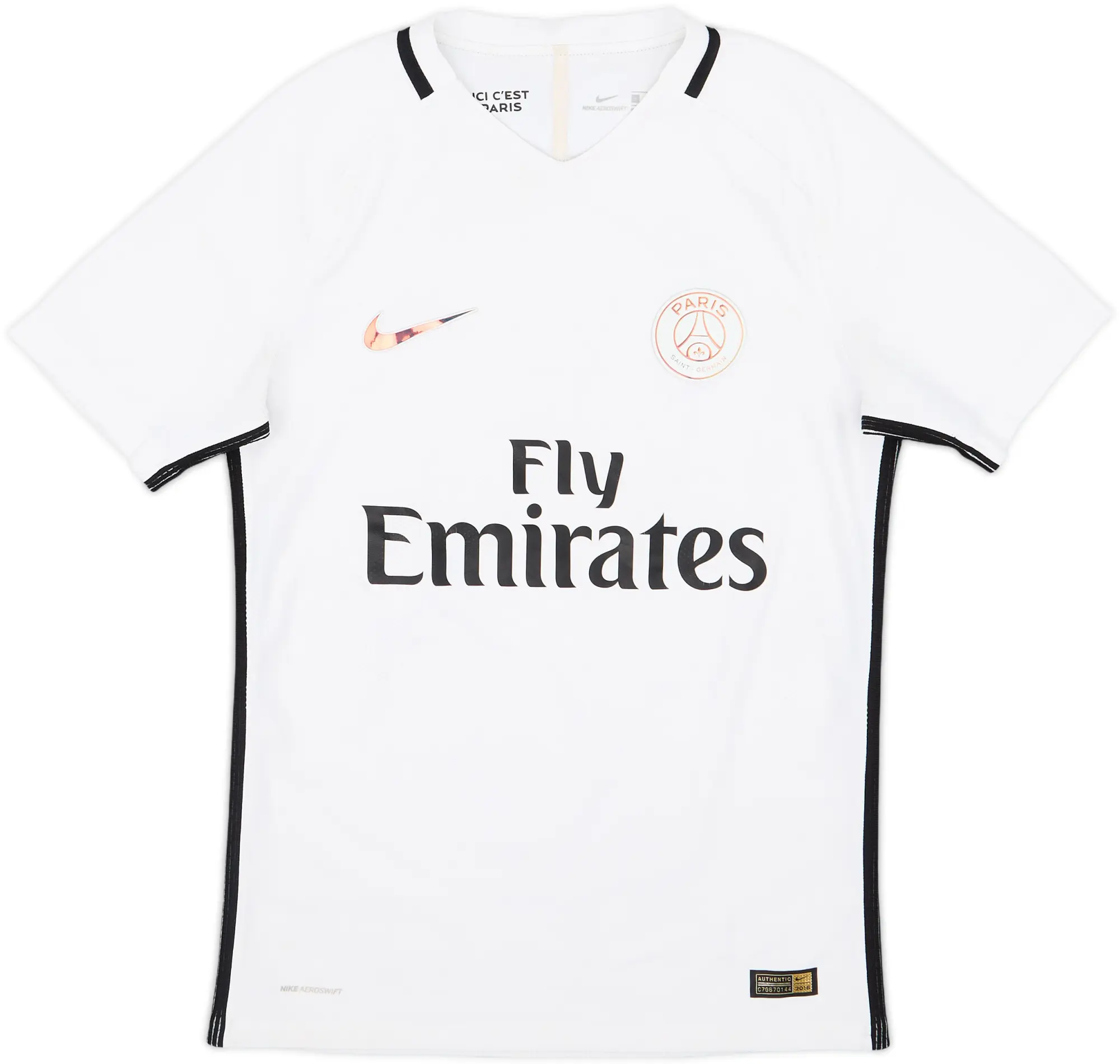 2016-17 Paris Saint-Germain Authentic Third Shirt - 7/10 - (S)